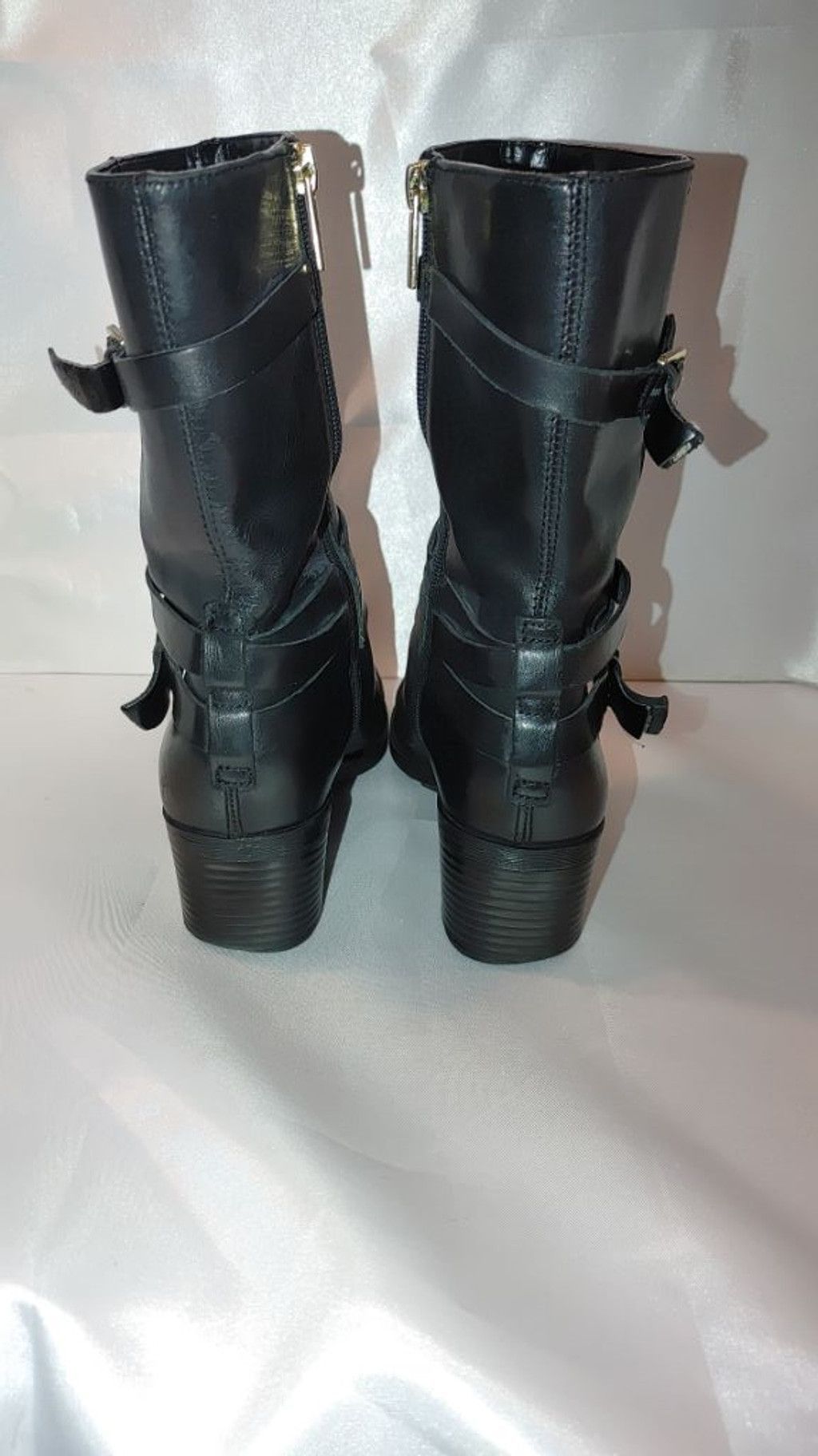 Japanese Brand Bandolino Ursal Mid Shaft Leather Boots Size 7M Size US 7 / IT 37 - 6 Thumbnail