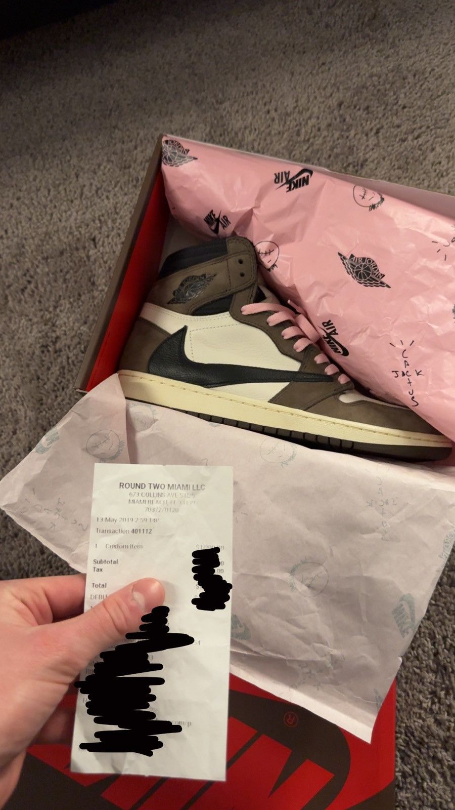 Jordan Brand × Nike × Travis Scott Jordan 1 Travis Scott OG Mocha Size US 10.5 / EU 43-44 - 7 Thumbnail