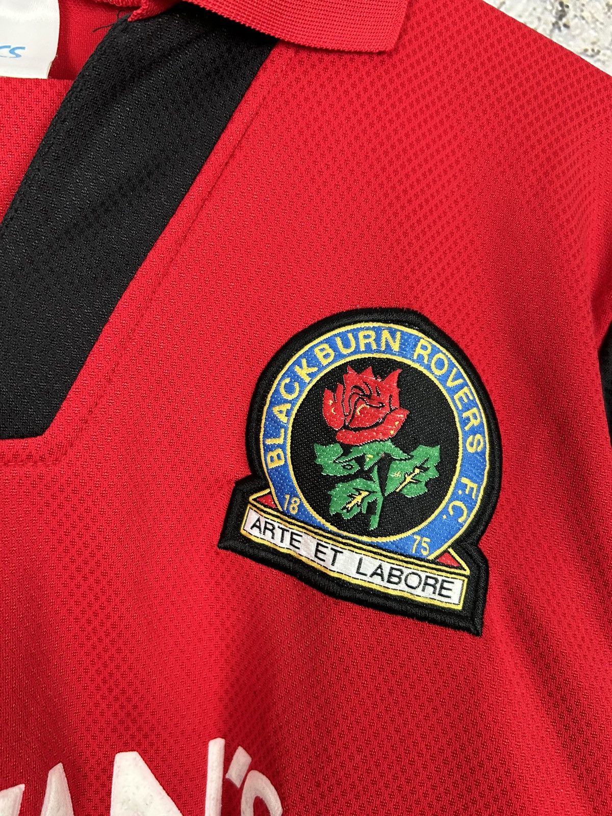 Asics Vintage Asics Blackburn Rovers FC Soccer Jersey 90s Rare Size US M / EU 48-50 / 2 - 4 Thumbnail