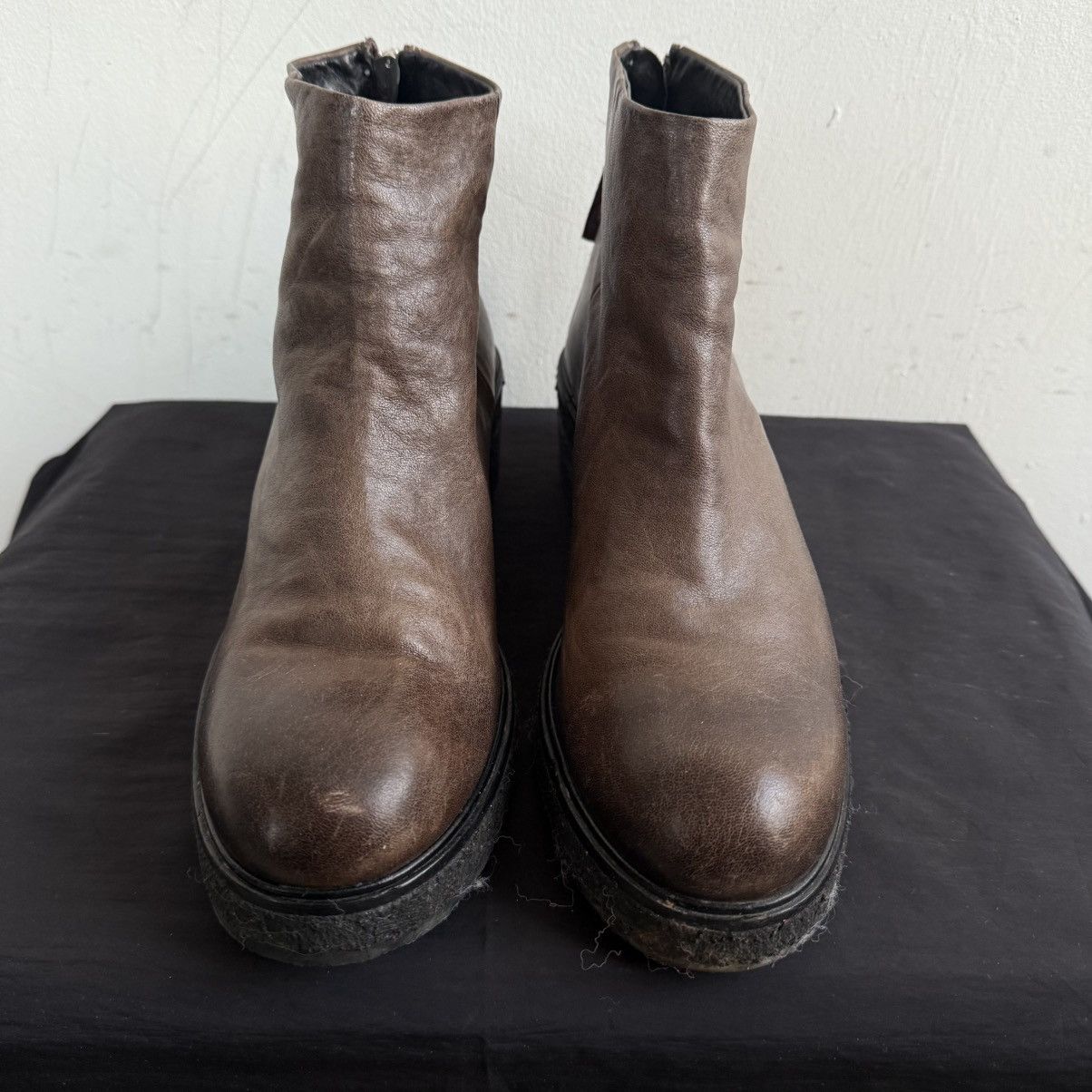 Guidi Halmanera Hand Made Italy Back Front Zip Boots Size US 7 / IT 37 - 6 Thumbnail