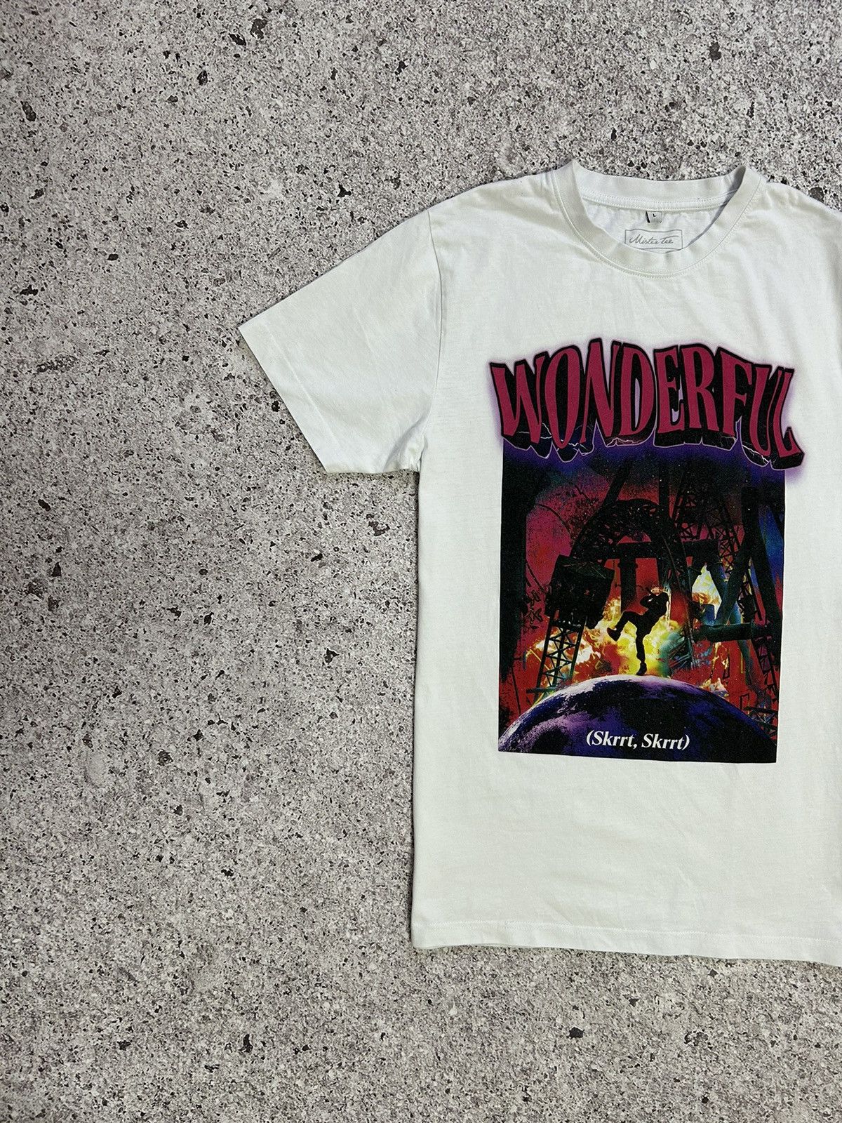 Band Tees × Japanese Brand Travis Scott Wonderful Skrrt Skrrt Band Promo T-shirt Size US L / EU 52-54 / 3 - 2 Thumbnail