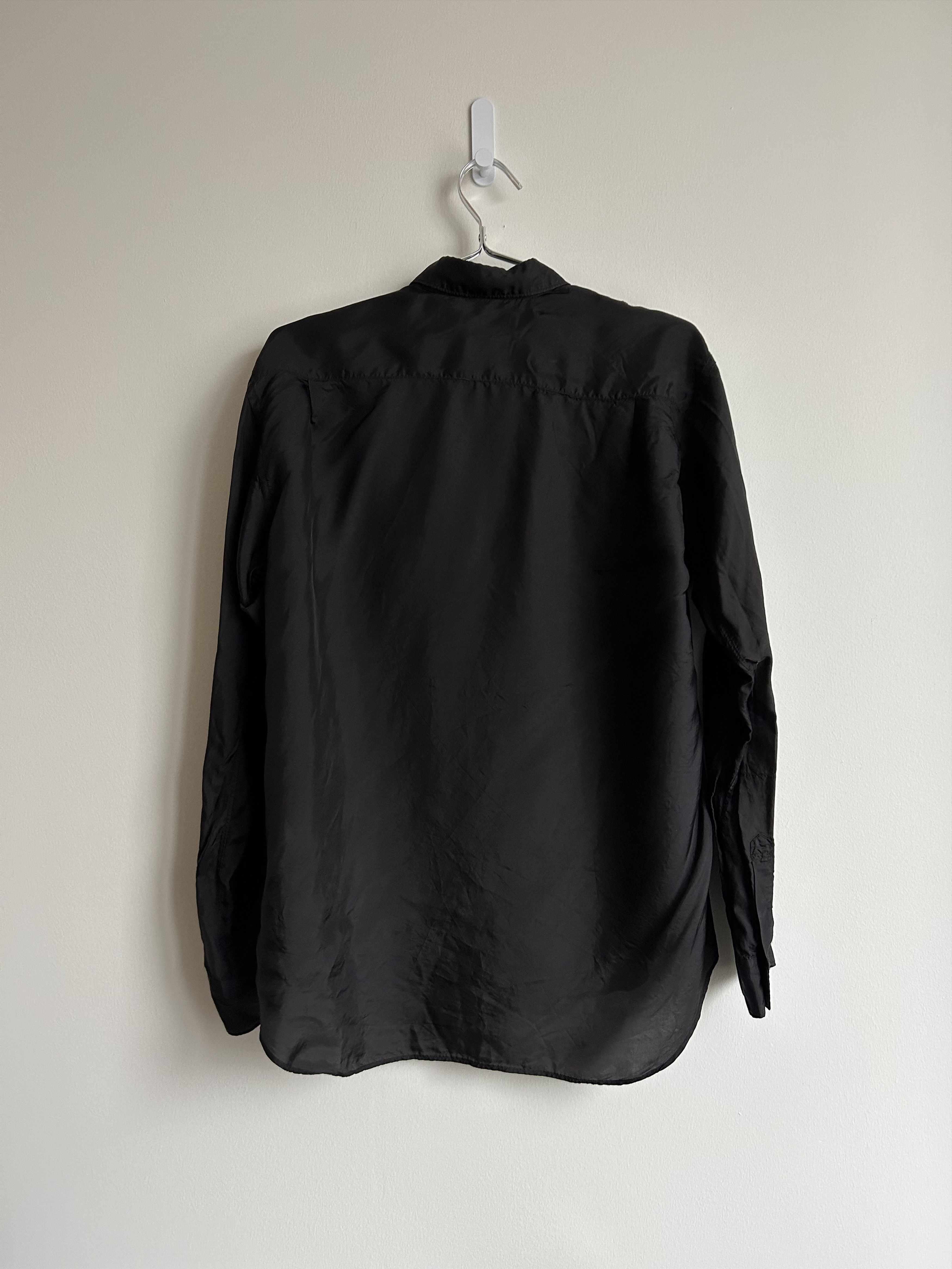 Comme des Garcons SHIRT Black Cupro Taffeta Forever Shirt Size US S / EU 44-46 / 1 - 2 Thumbnail