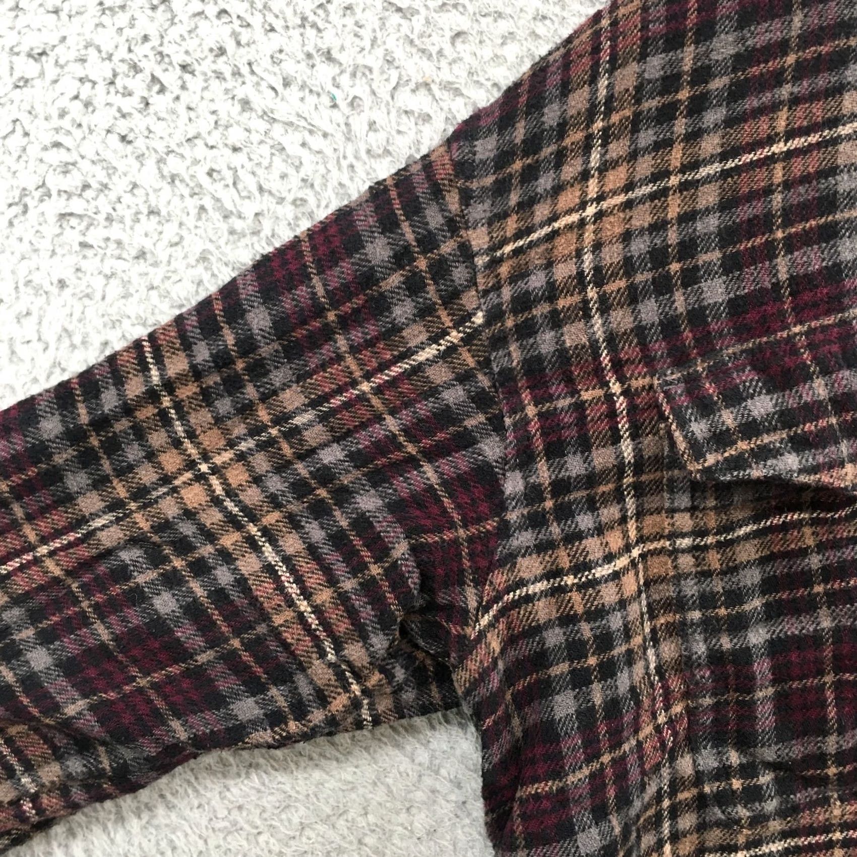 American Eagle Outfitters American Eagle Outfitters Shirt Womens Medium Button-Up Collared Multicolor Long Sleeve Casual Plaid Size M / US 6-8 / IT 42-44 - 4 Thumbnail