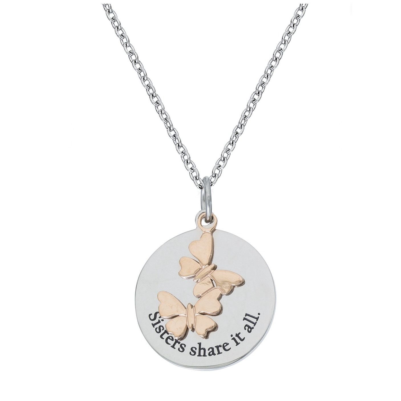 Other NWT Hallmark S/S “Sisters Share it All” Butterfly Pendant Size ONE SIZE - 1 Thumbnail