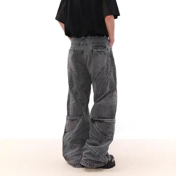 Japanese Brand VIBE High Street Deconstructed Design Jeans Size US 32 / EU 48 - 2 Thumbnail