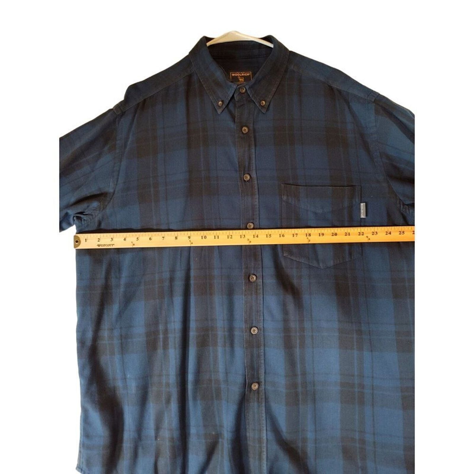 Woolrich Woolen Mills Woolrich VTG Storm Shirt 2XL Blue Black Plaid Flannel Heavy Size US XXL / EU 58 / 5 - 5 Thumbnail