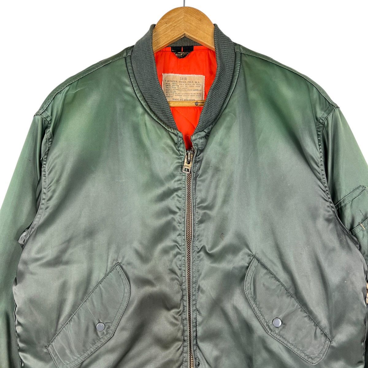 Vintage 🔥 Vintage Houston Military Bomber Jacket Size US M / EU 48-50 / 2 - 3 Thumbnail