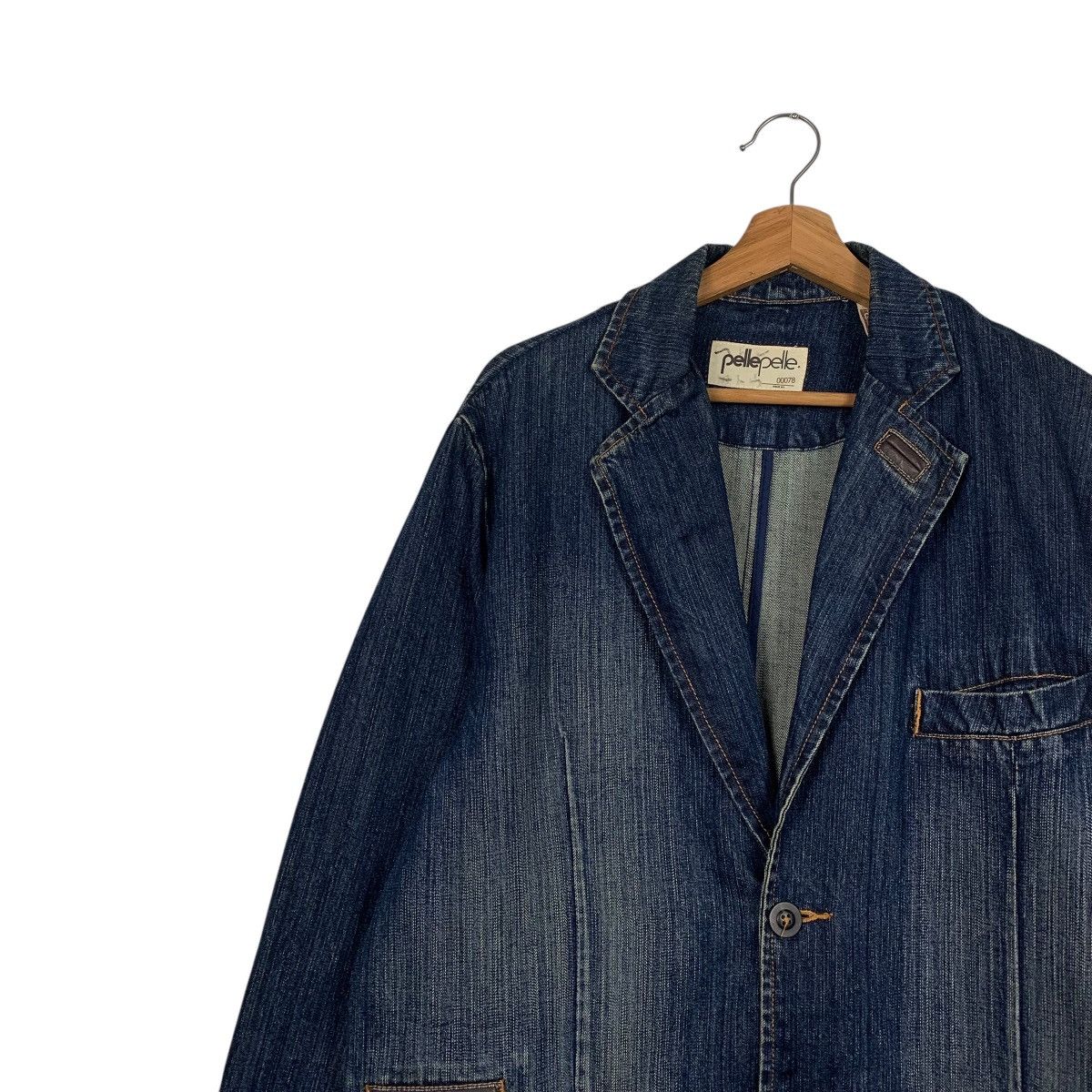 Marc Buchanan Pelle Pelle Marc Buchanan Denim Jacket Size US L / EU 52-54 / 3 - 6 Thumbnail