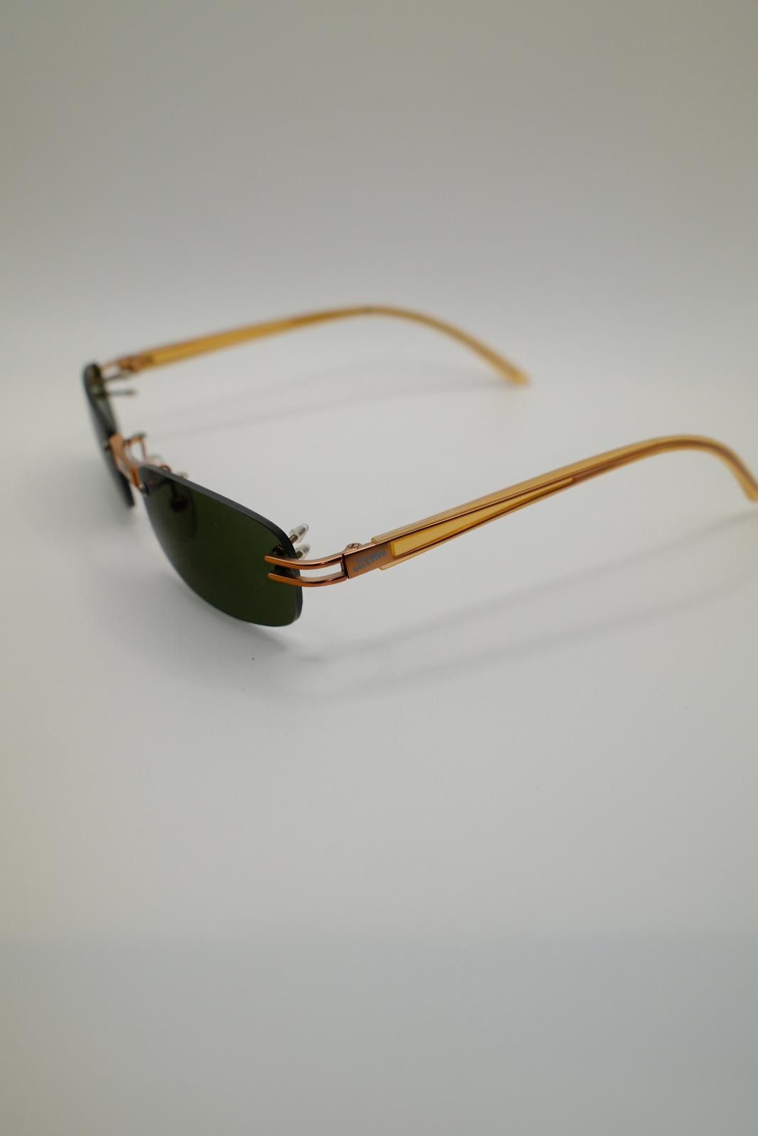 Jean Paul Gaultier 90's Jean Paul Gaultier Titanium Rimless Green Tint Sunglass Size ONE SIZE - 6 Thumbnail