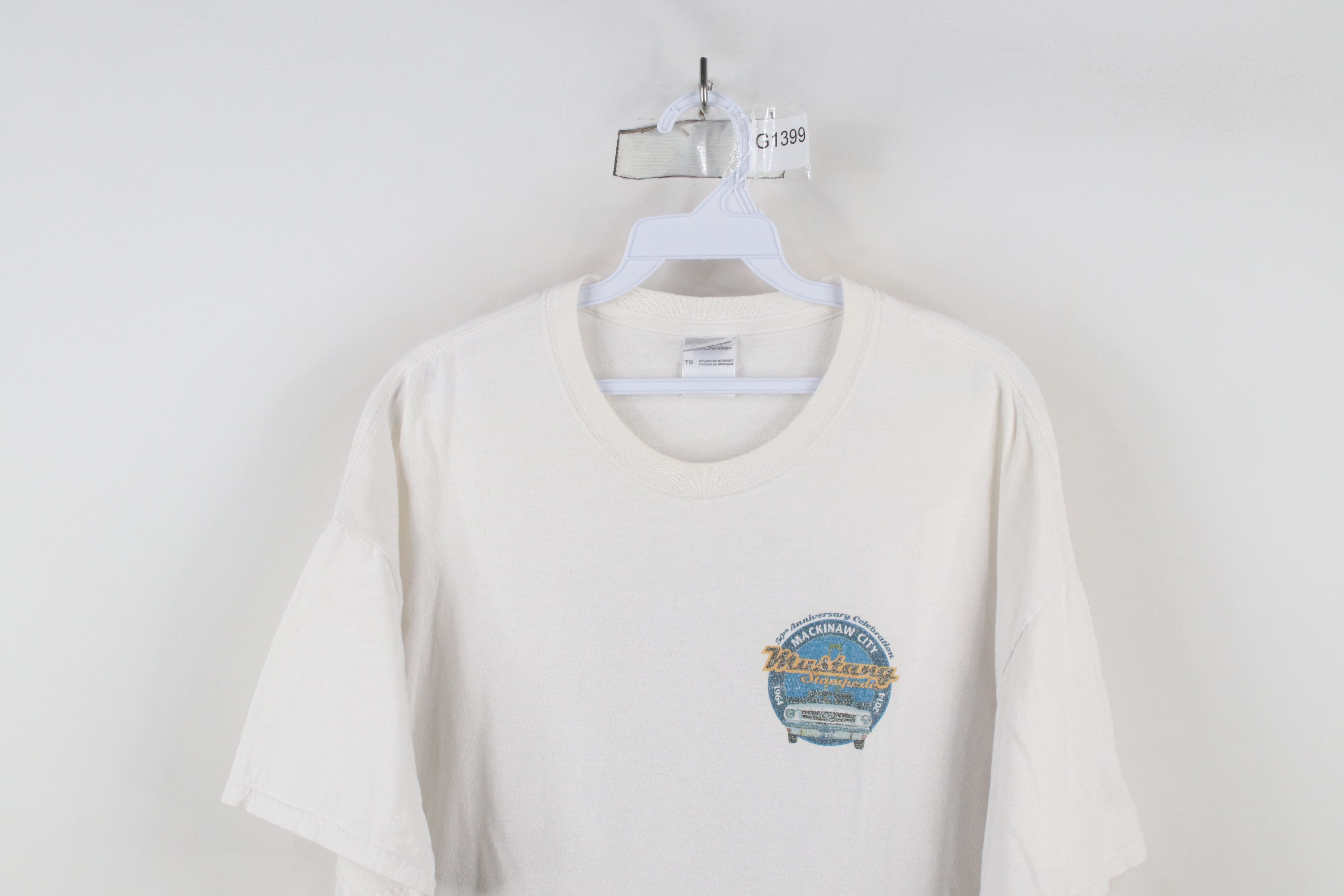 Vintage Vintage Y2K Mackinaw Ford Mustang Stampede Car Show T-Shirt Size US XL / EU 56 / 4 - 2 Thumbnail