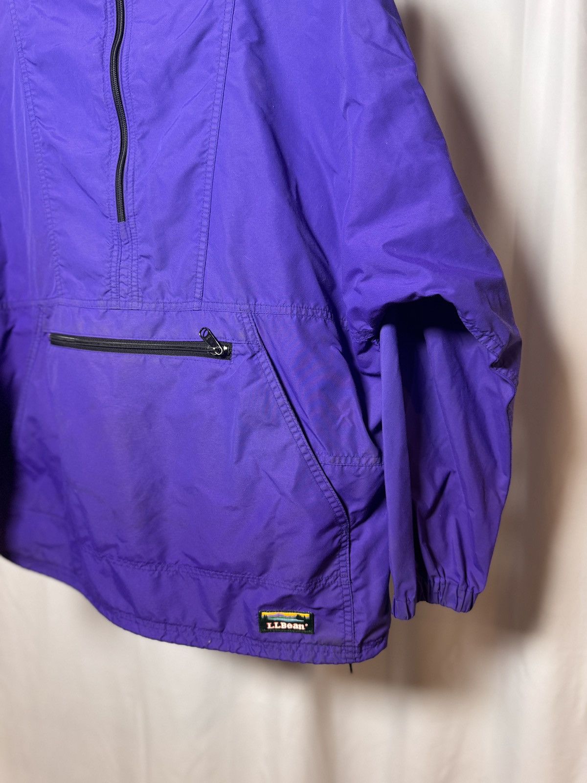 L.L. Bean LL Bean Jacket Men Large Purple Hooded Anorak Nylon Pullover Size US L / EU 52-54 / 3 - 2 Thumbnail