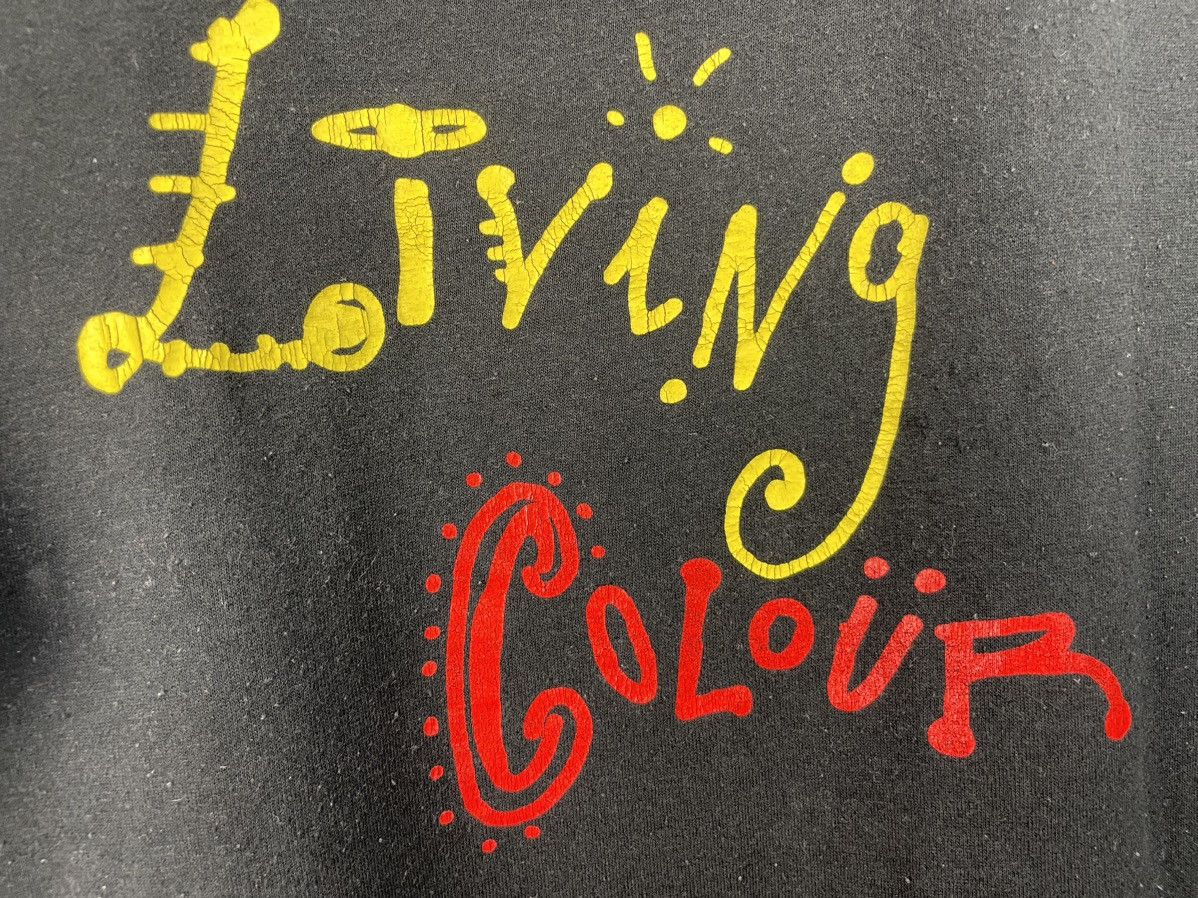 Vintage 80s Living Colour rock band t shirt