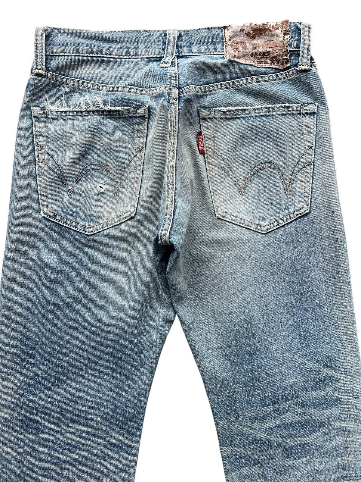 Edwin Vintage Edwin Distressed Denim Jeans 32x31.5 Size US 32 / EU 48 - 4 Thumbnail
