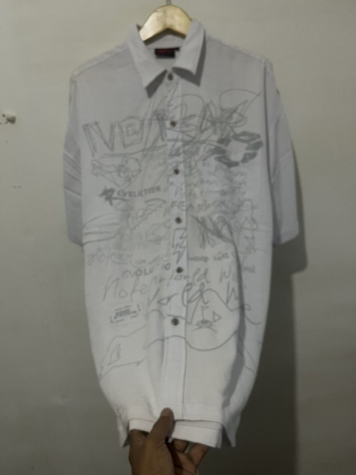 No Fear Vintage No Fear Allover Sketch Print Shirt Gorpcore Y2K Size US XXL / EU 58 / 5 - 10 Thumbnail