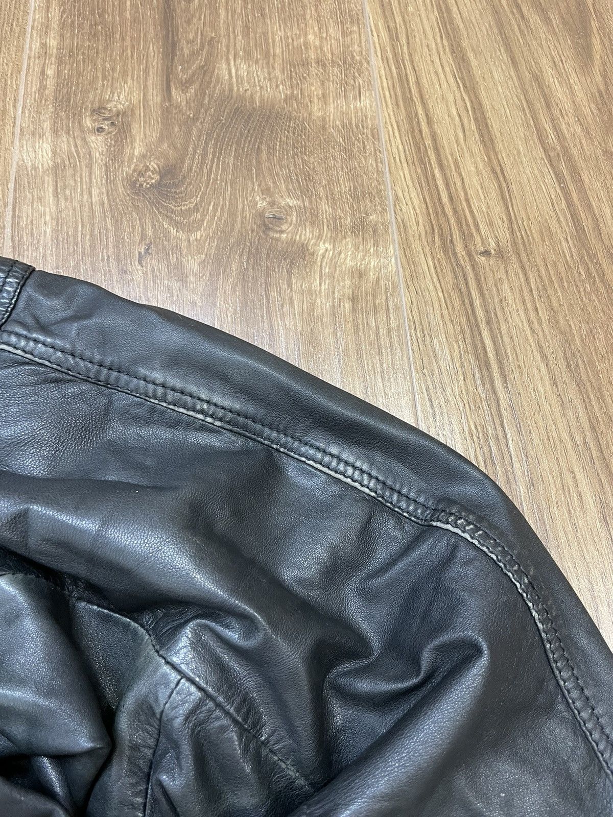 Genuine Leather Vintage Genuine Leather Aviator Leather Jacket Garment Dyed Size US L / EU 52-54 / 3 - 9 Thumbnail