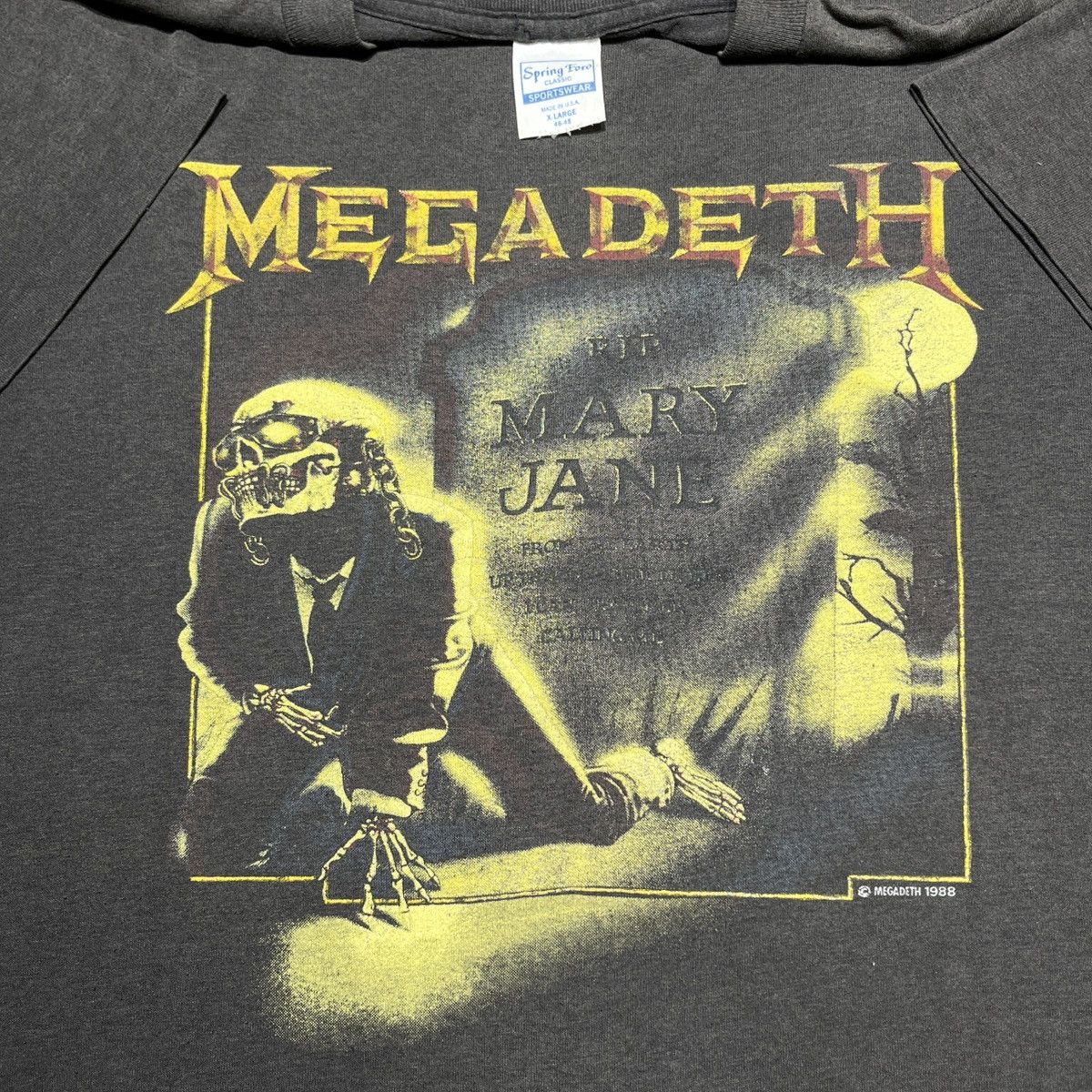 Band Tees × Megadeth × Vintage Vintage 1988 Megadeth “ RIP Mary Jane ” Size US XL / EU 56 / 4 - 2 Thumbnail