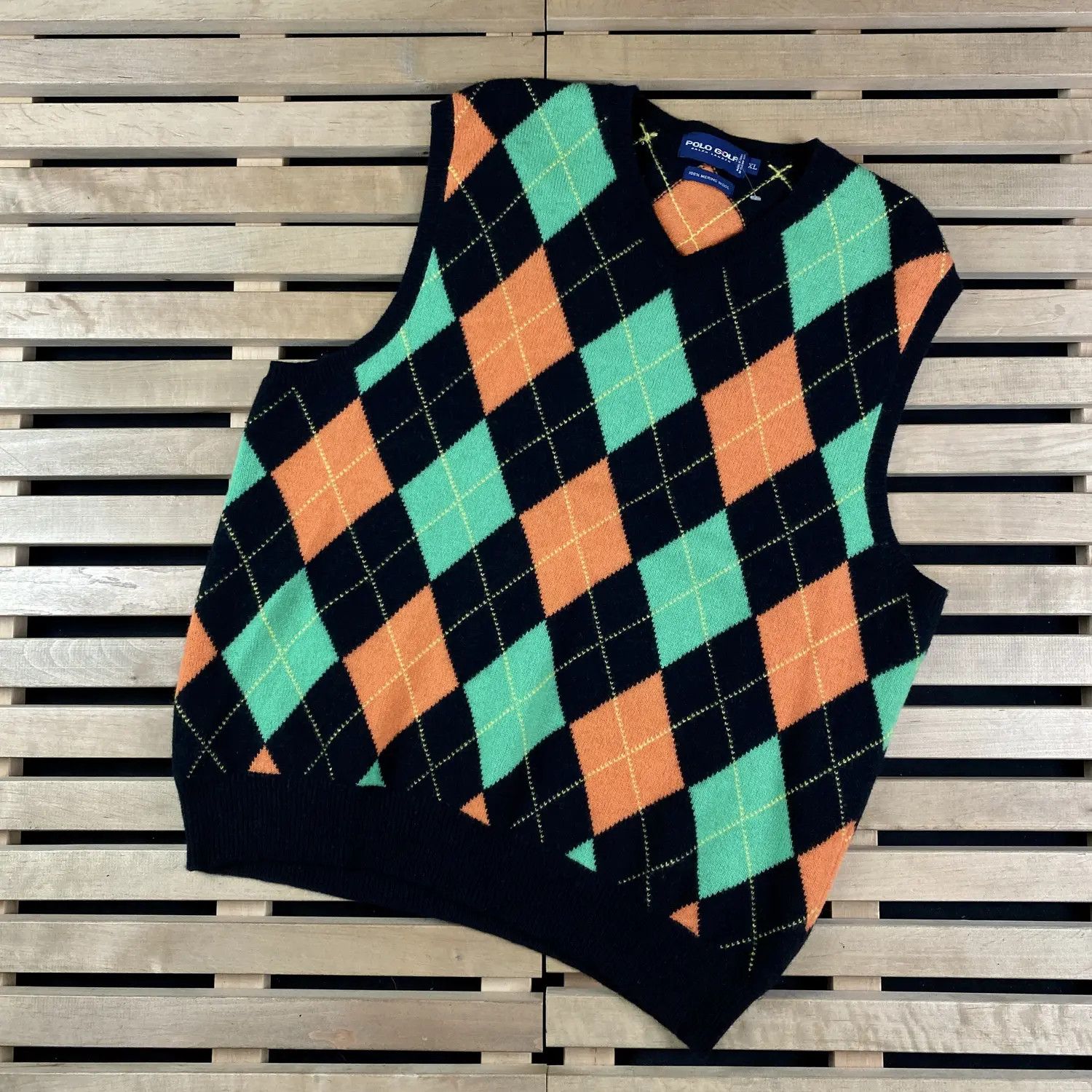Polo Ralph Lauren × Ralph Lauren × Vintage Mens Vest Sweater Polo by Ralph Lauren Vintage Size XL Size US XL / EU 56 / 4 - 1 Thumbnail