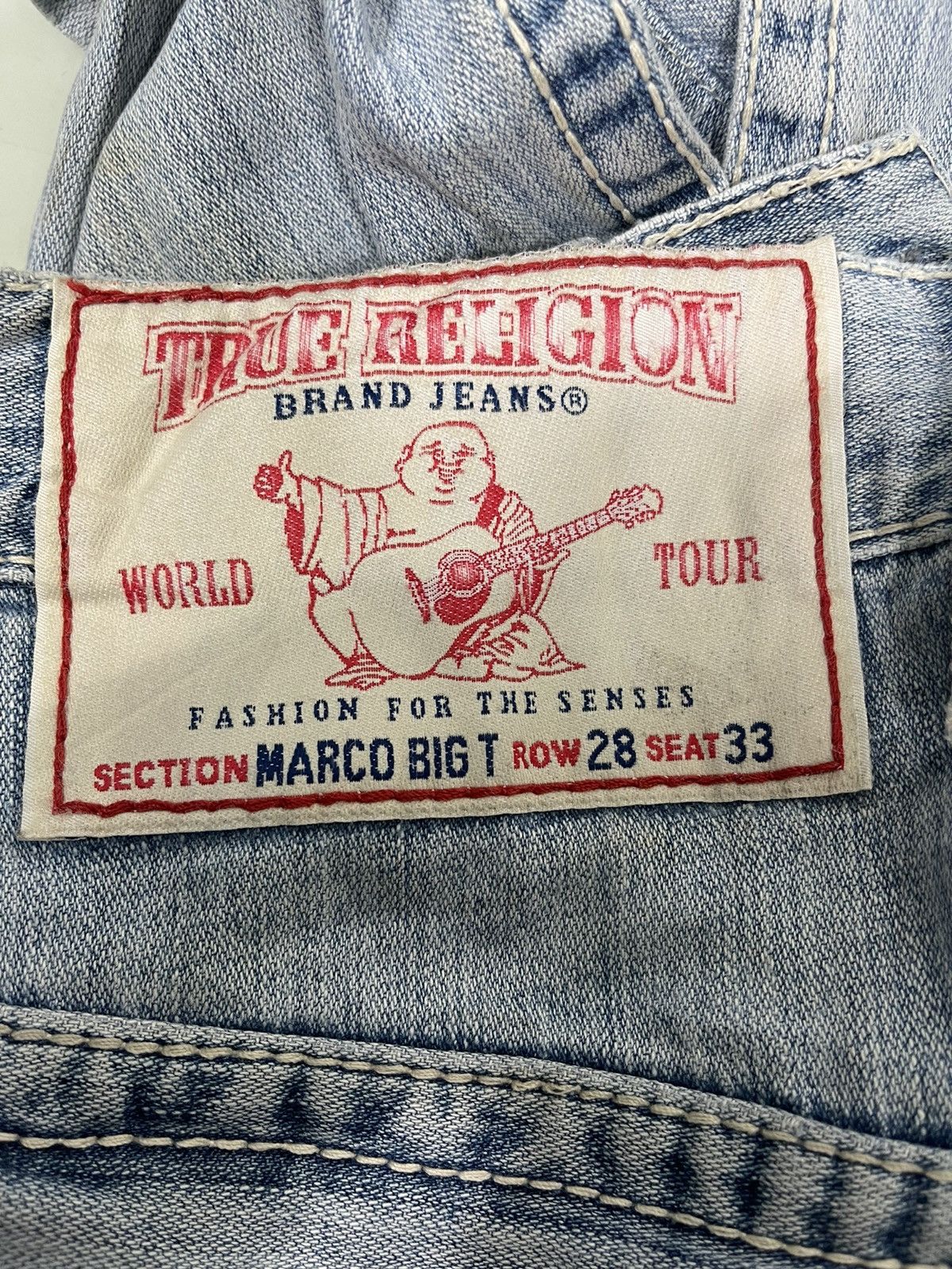 If Six Was Nine 🔥TRUE RELIGION MADE IN USA DISTRESSED RIPPED JEANS Size US 32 / EU 48 - 16 Thumbnail