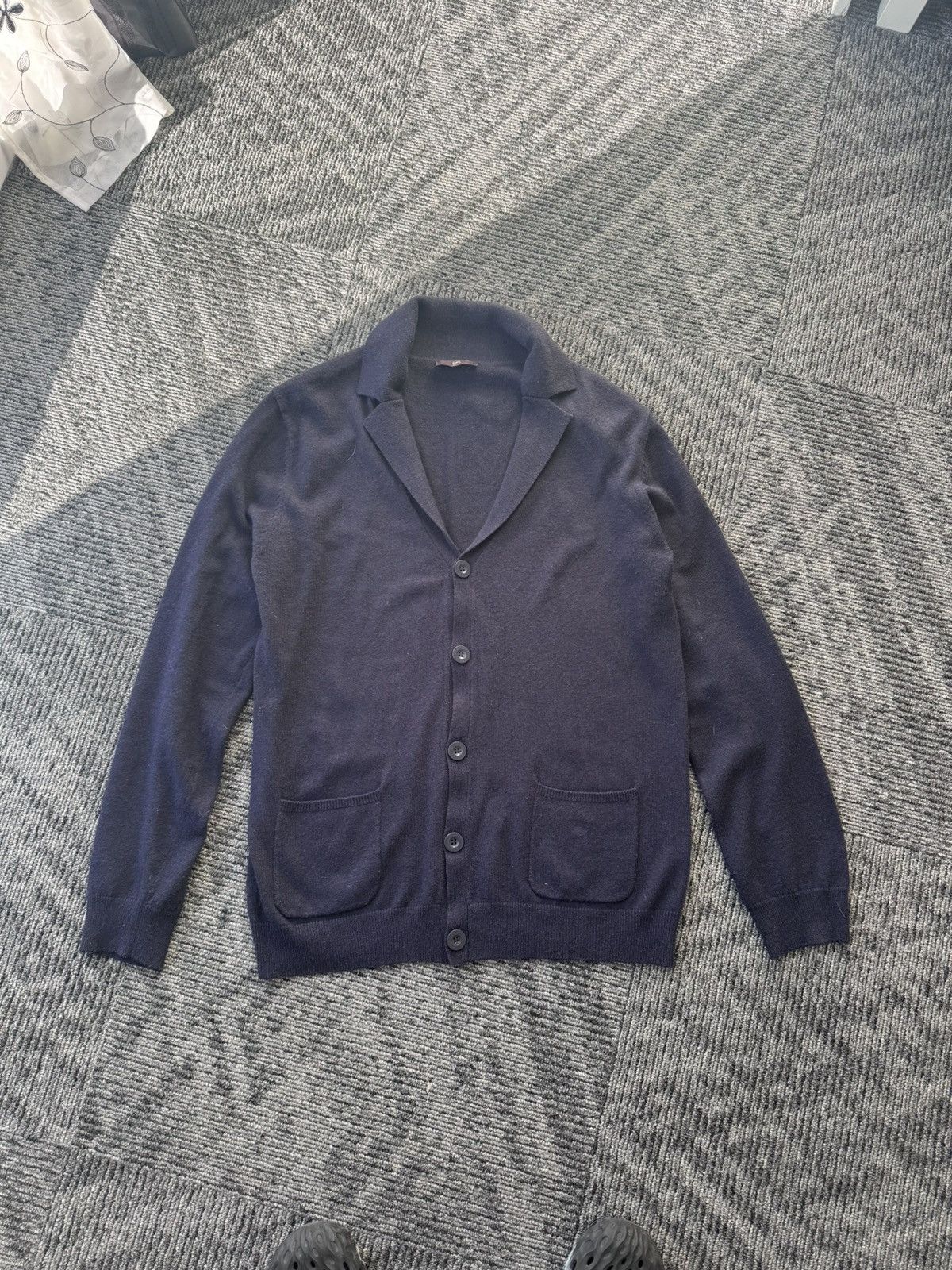Z Zegna ZZegna mens cardigan blue wool Size US M / EU 48-50 / 2 - 1 Thumbnail