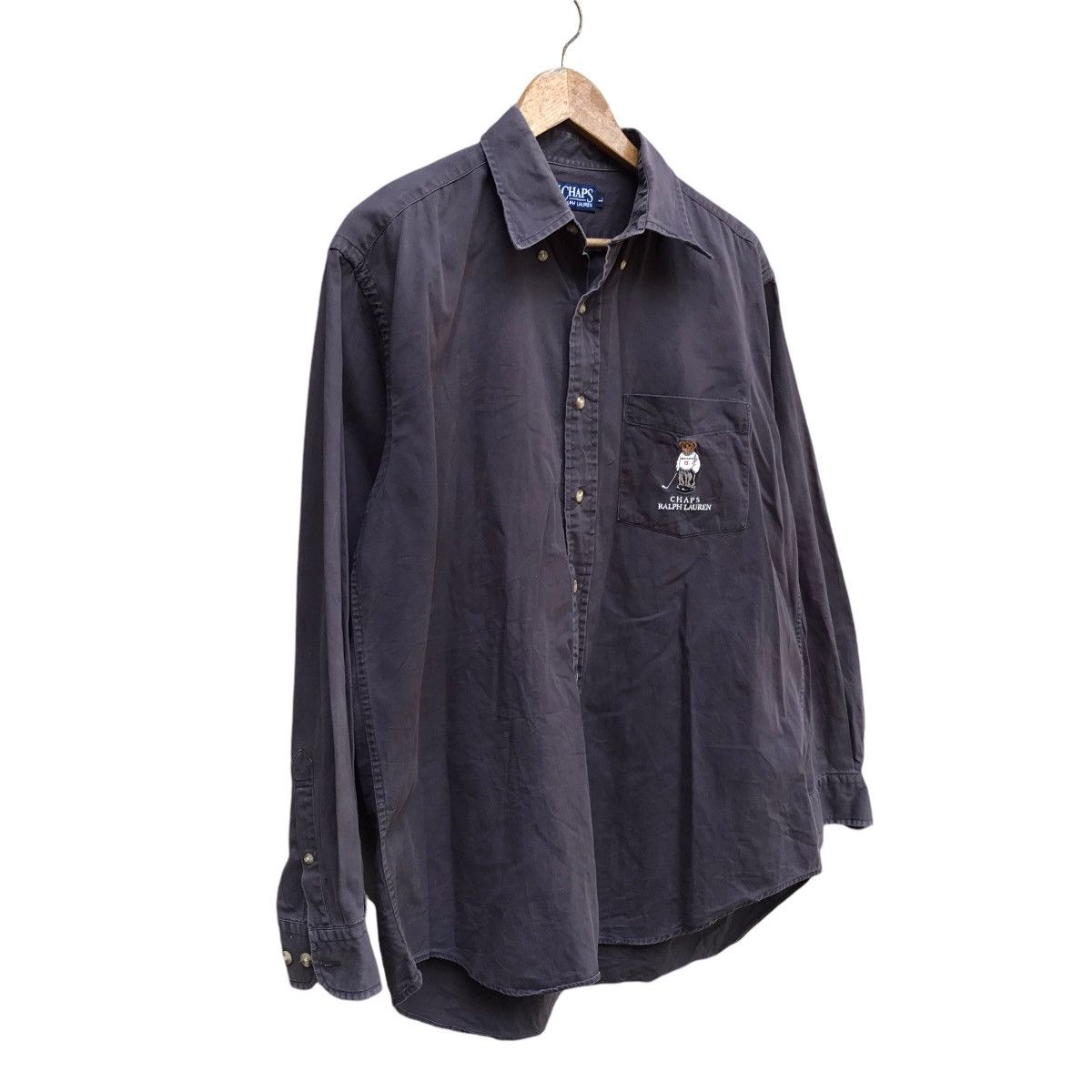 Chaps Ralph Lauren VINTAGE 1990 CHAPS RALPH LAUREN POLO BEAR BUTTON UP Size US L / EU 52-54 / 3 - 3 Thumbnail