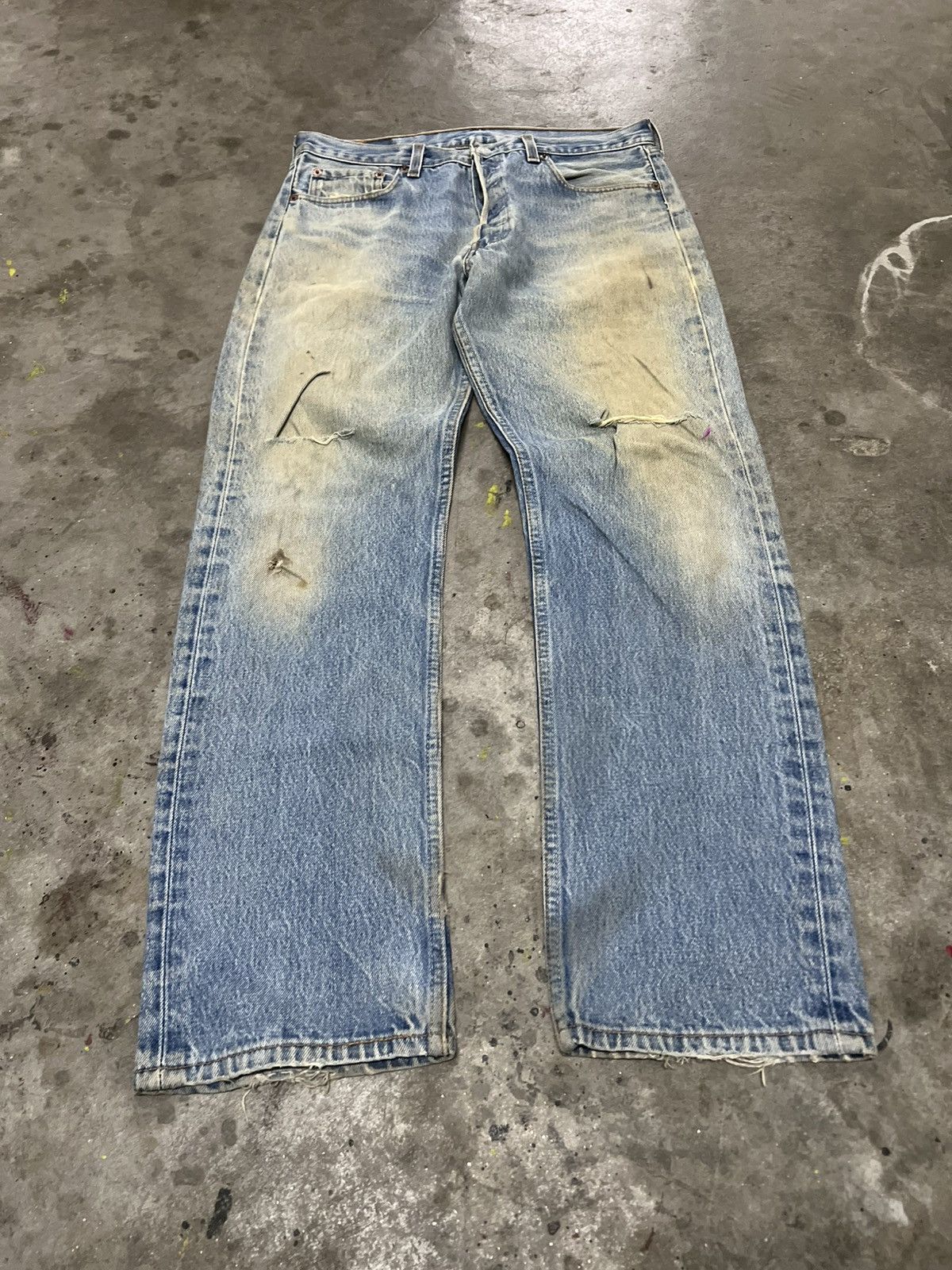 Levi's × Vintage VINTAGE LEVIS 501 KURT KOBAIN DISTRESSED DENIM PANT Size US 31 - 4 Thumbnail