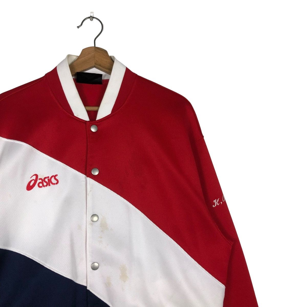Japanese Brand 🔥VINTAGE BOMBER JACKET ASICS JAPAN BIG LOGO Size US M / EU 48-50 / 2 - 8 Thumbnail