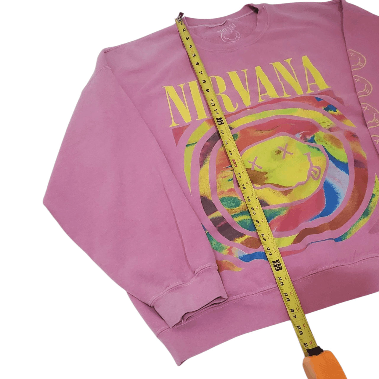 Band Tees Nirvana Smiley Face Tiedye Sweatshirt Size US M / EU 48-50 / 2 - 5 Thumbnail