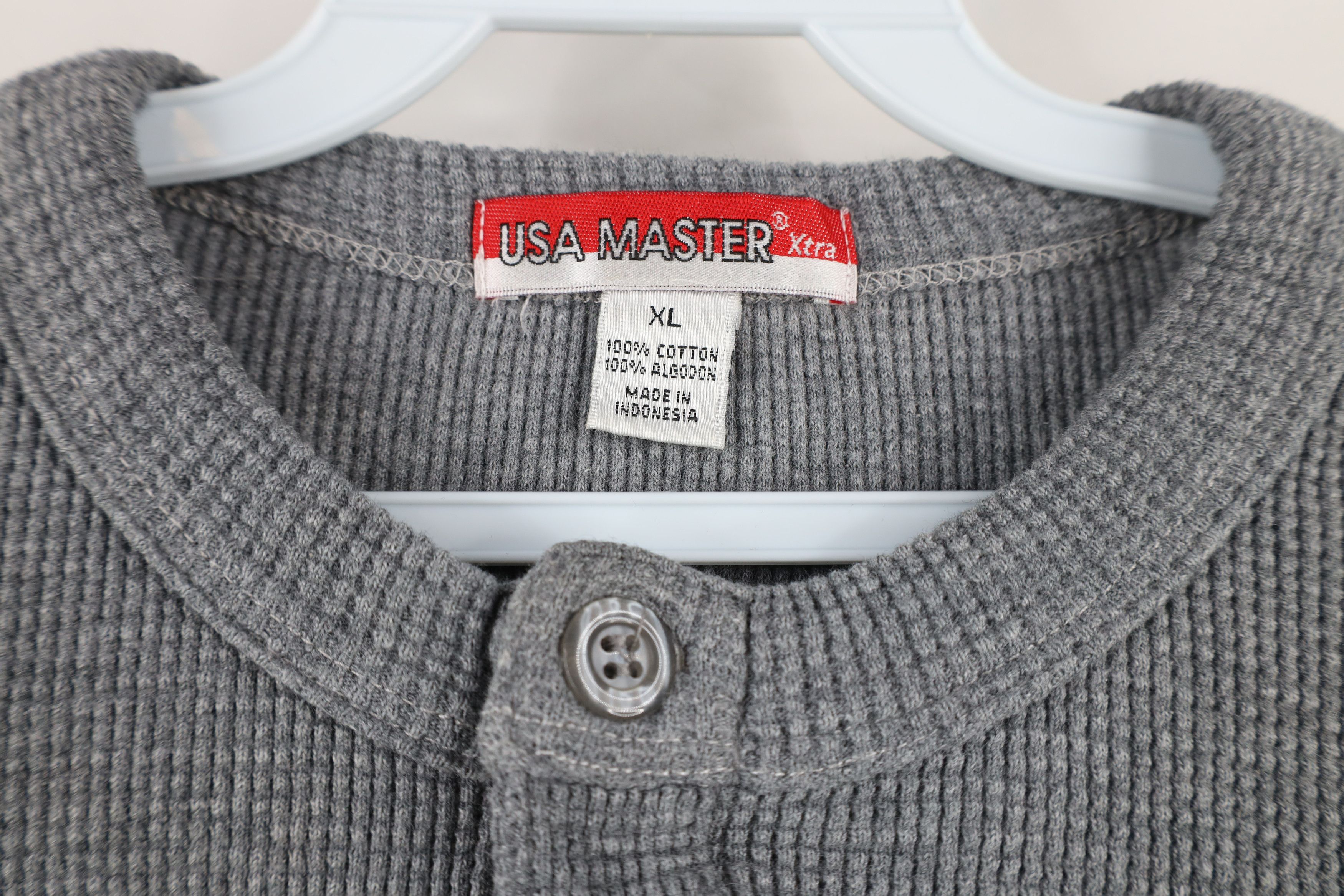 Vintage Vintage 90s Streetwear Knit Long Sleeve Henley T-Shirt Size US XL / EU 56 / 4 - 8 Thumbnail