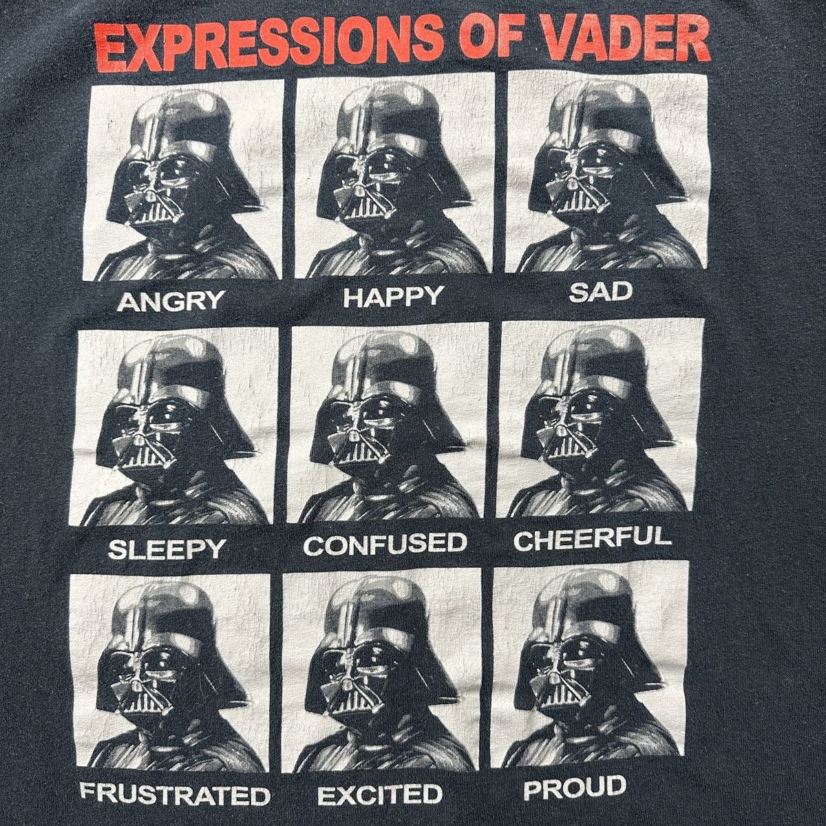 Star Wars × Vintage Vintage Expressions of Darth Vader Star Wars T Shirt Size US L / EU 52-54 / 3 - 7 Thumbnail