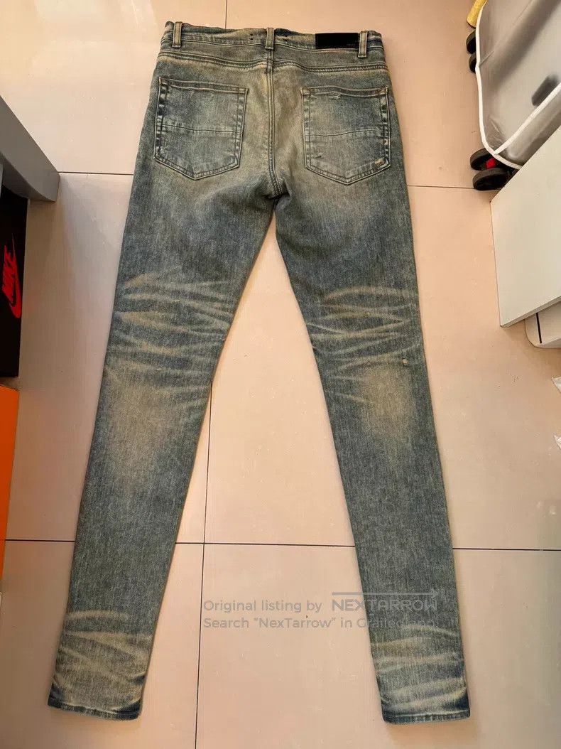Amiri Amiri Yellow mud water-washed denim pants Size US 32 / EU 48 - 3 Thumbnail