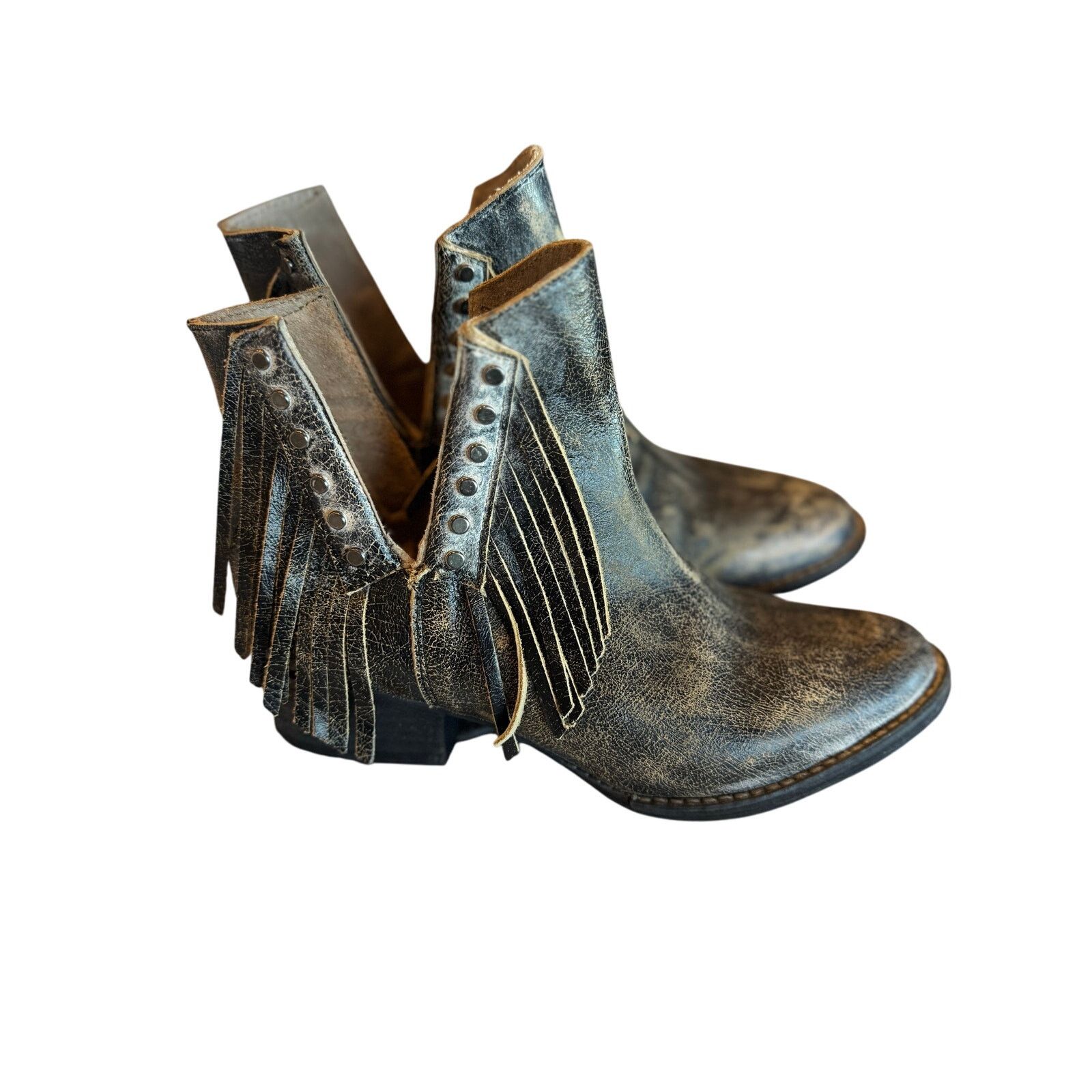 Corral Circle G by Corral Fringe Bootie Boots - Size 8.5 Size US 8.5 / IT 38.5 - 3 Thumbnail