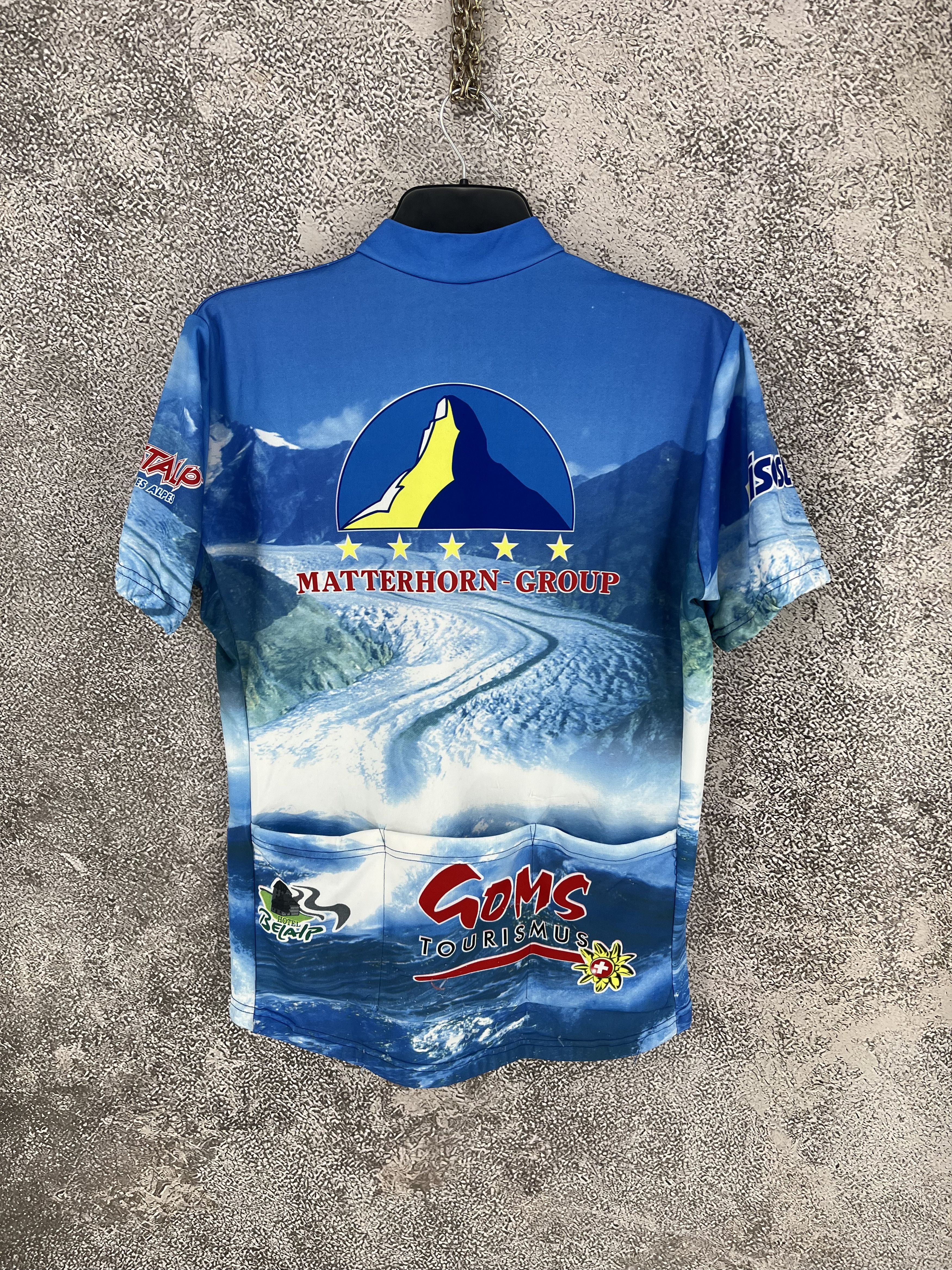 Vintage Vtg Maralp Tour ’98 Aletsch Cycl0ing Jersey Mountain Print Size US XL / EU 56 / 4 - 10 Thumbnail