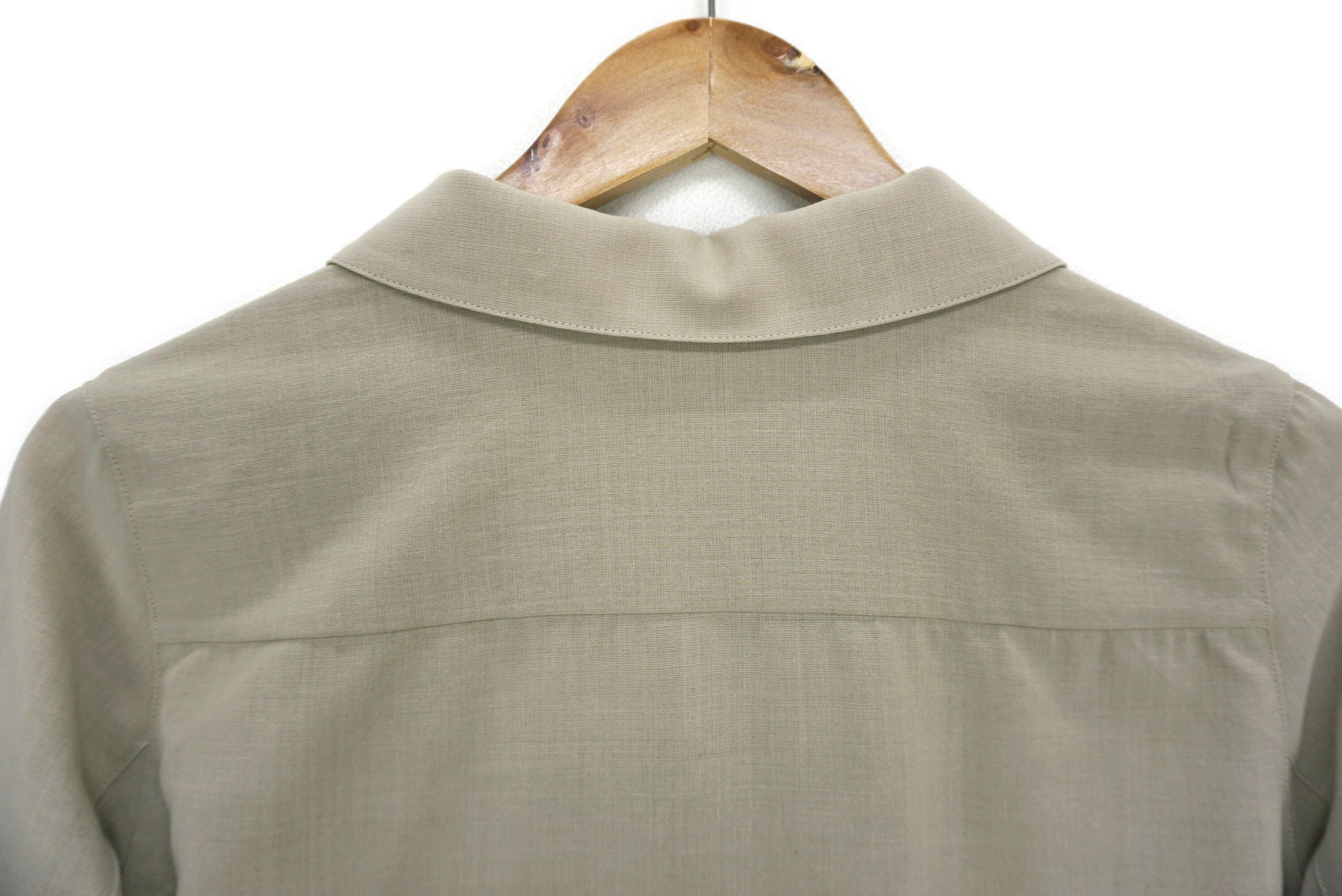 Japanese Brand Hanae Mori Paris Open Collar Wool Blend Shirt Size 38 Size XS / US 0-2 / IT 36-38 - 8 Thumbnail