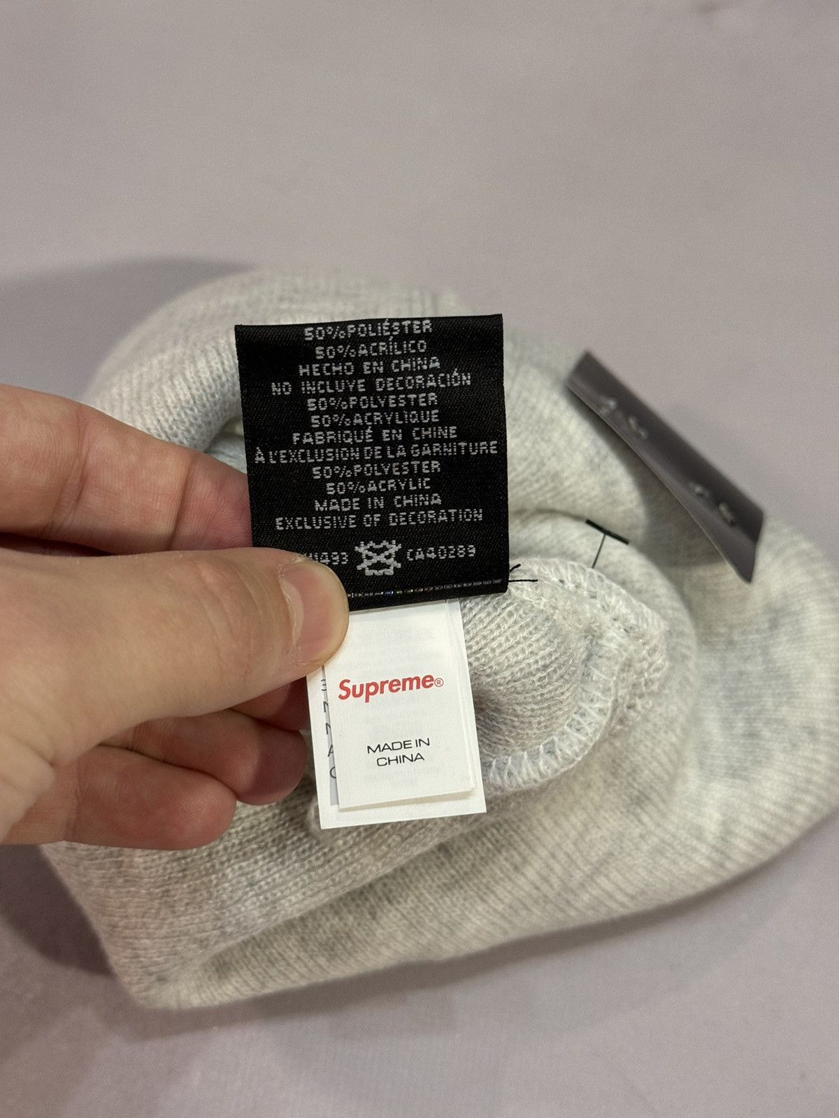 Supreme Fw24 Supreme S Logo Beanie(Grey/OS) Size ONE SIZE - 11 Thumbnail