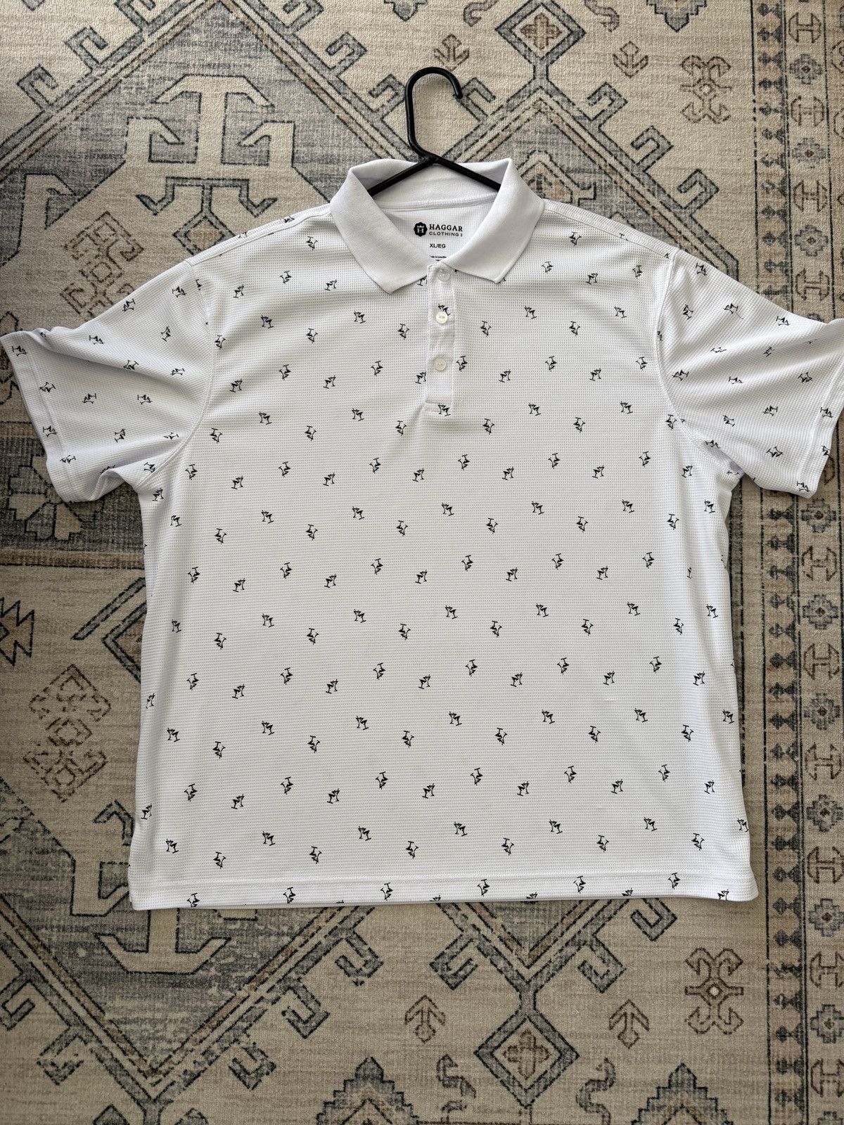 Haggar Haggar White Polo (New, Barely Worn) Size US XL / EU 56 / 4 - 2 Thumbnail