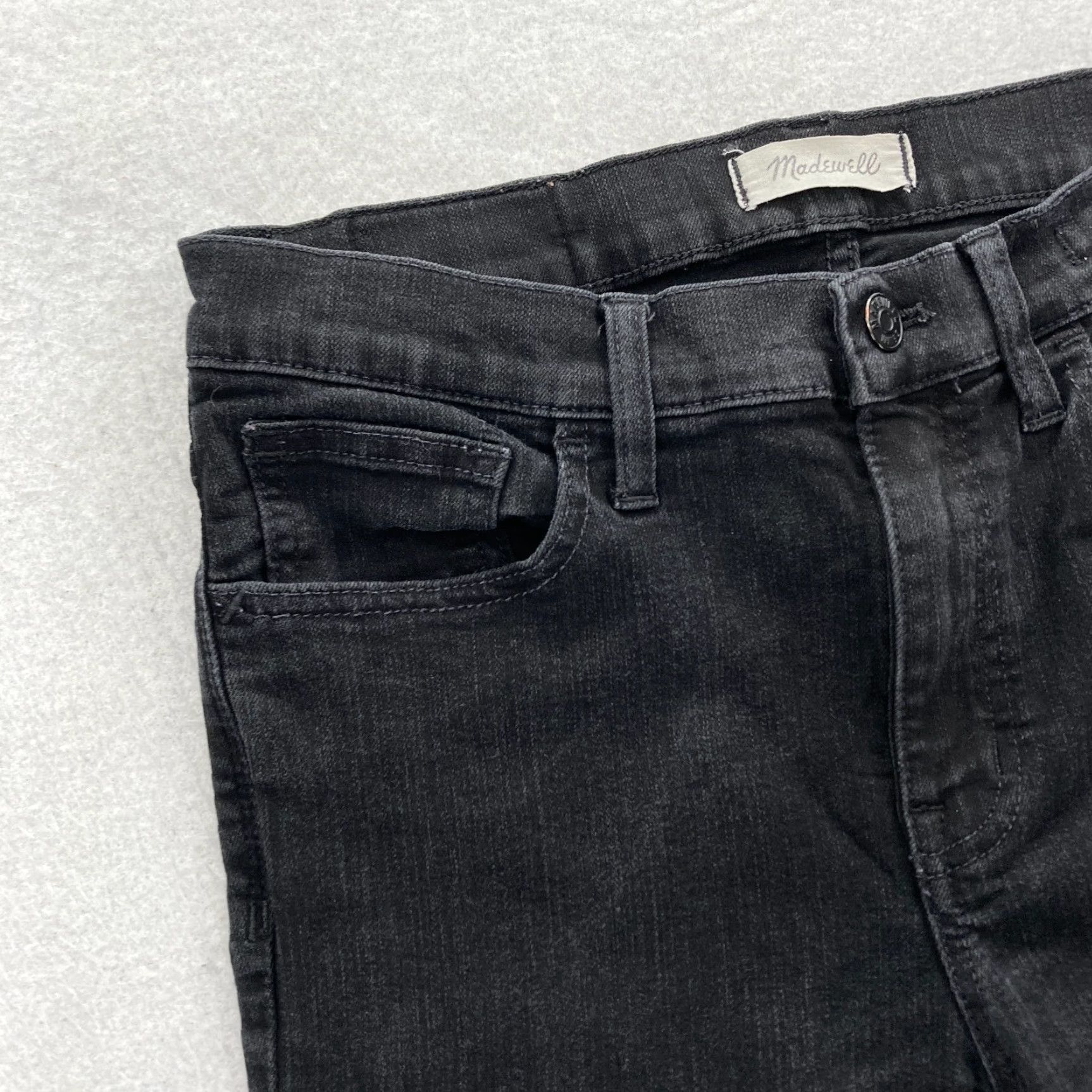 Madewell Madewell Roadtripper Jeans Women's Size 28 Black Stretch Denim Skinny Jeans Size 28" / US 6 / IT 42 - 3 Thumbnail