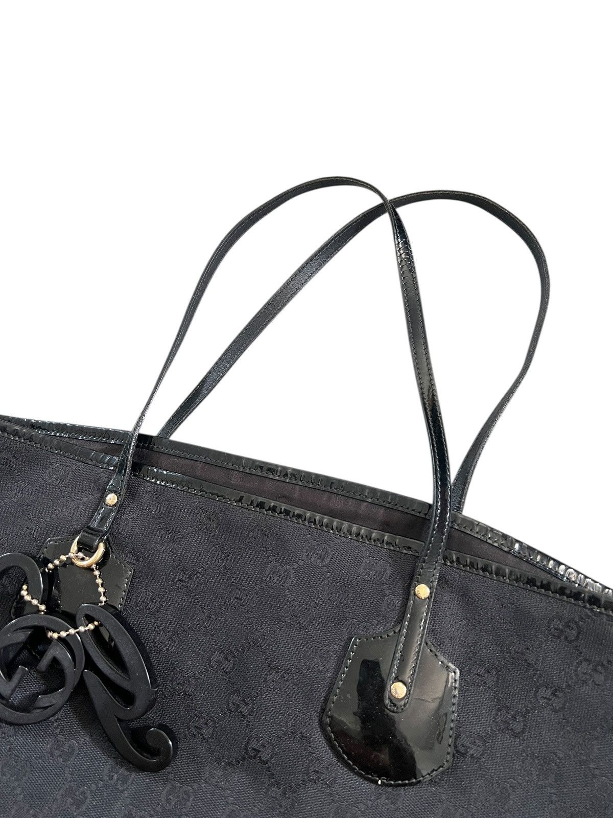 Gucci Gucci Black GG Canvas Jolie Tote Bag Size ONE SIZE - 2 Thumbnail