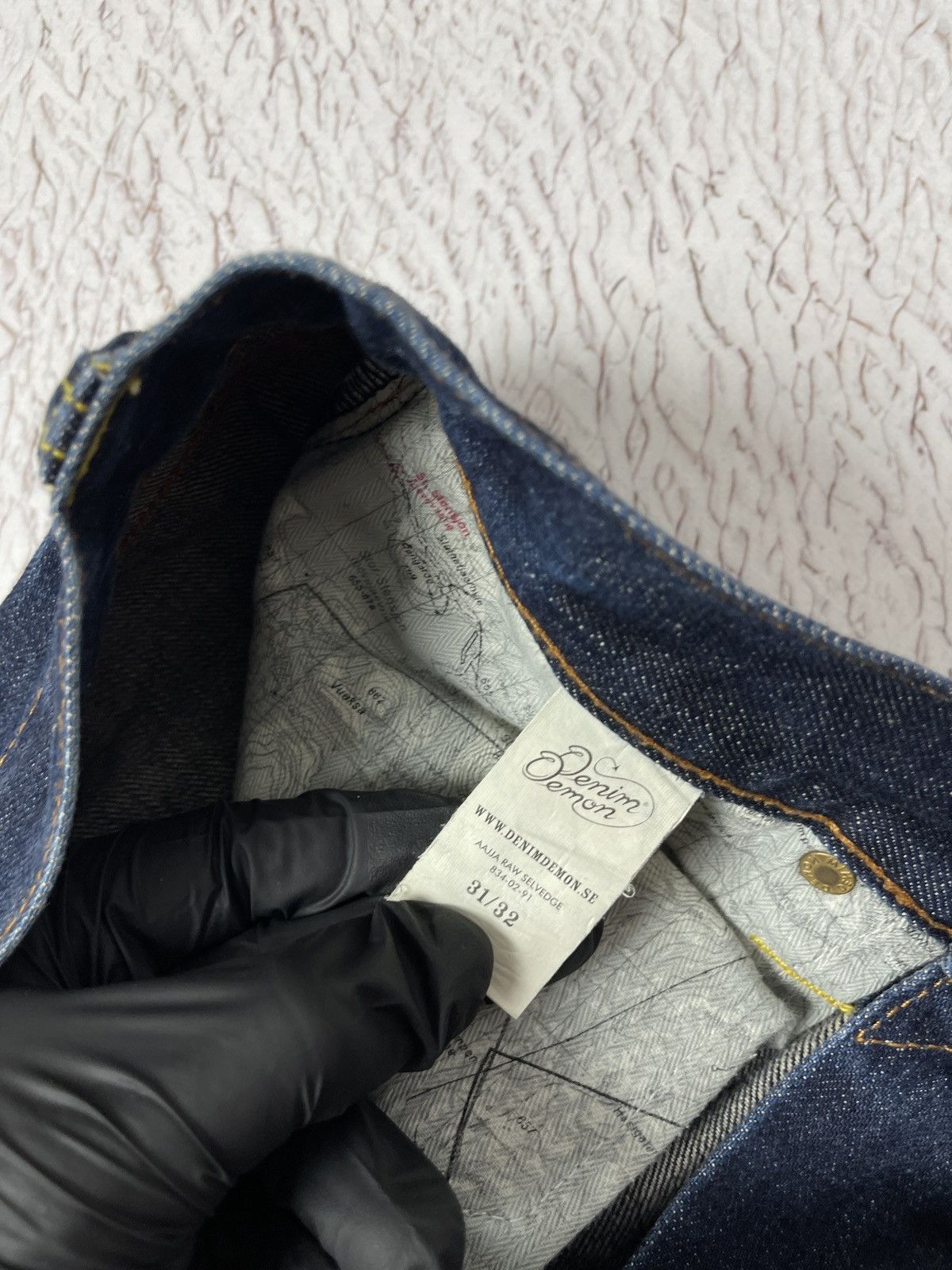 Denim Demon Aktiebolaget Denim Demon AAJJA Raw Selvedge Blue Jeans Men’s Size US 31 - 14 Thumbnail