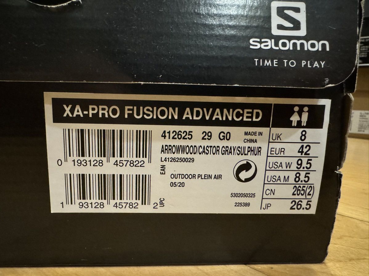 Salomon Salomon xa pro fusion advanced adv yellow sulphur Size US 8.5 / EU 41-42 - 7 Thumbnail