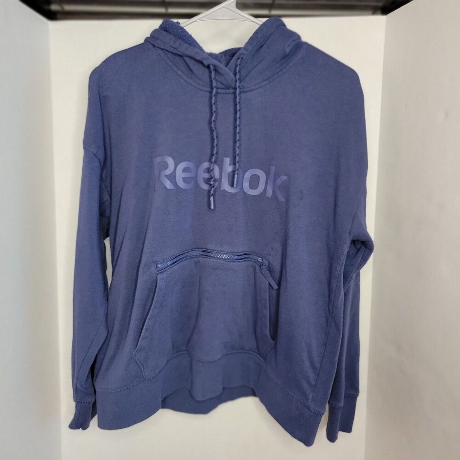 Reebok Reebok Pullover Hoodie Long Sleeve Navy - Size Medium Size US M / EU 48-50 / 2 - 1 Thumbnail