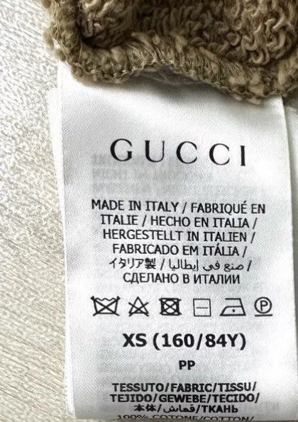 Gucci GUCCI x Adidas Women's Khaki Cropped Hoodie K12 Size XS / US 0-2 / IT 36-38 - 8 Thumbnail
