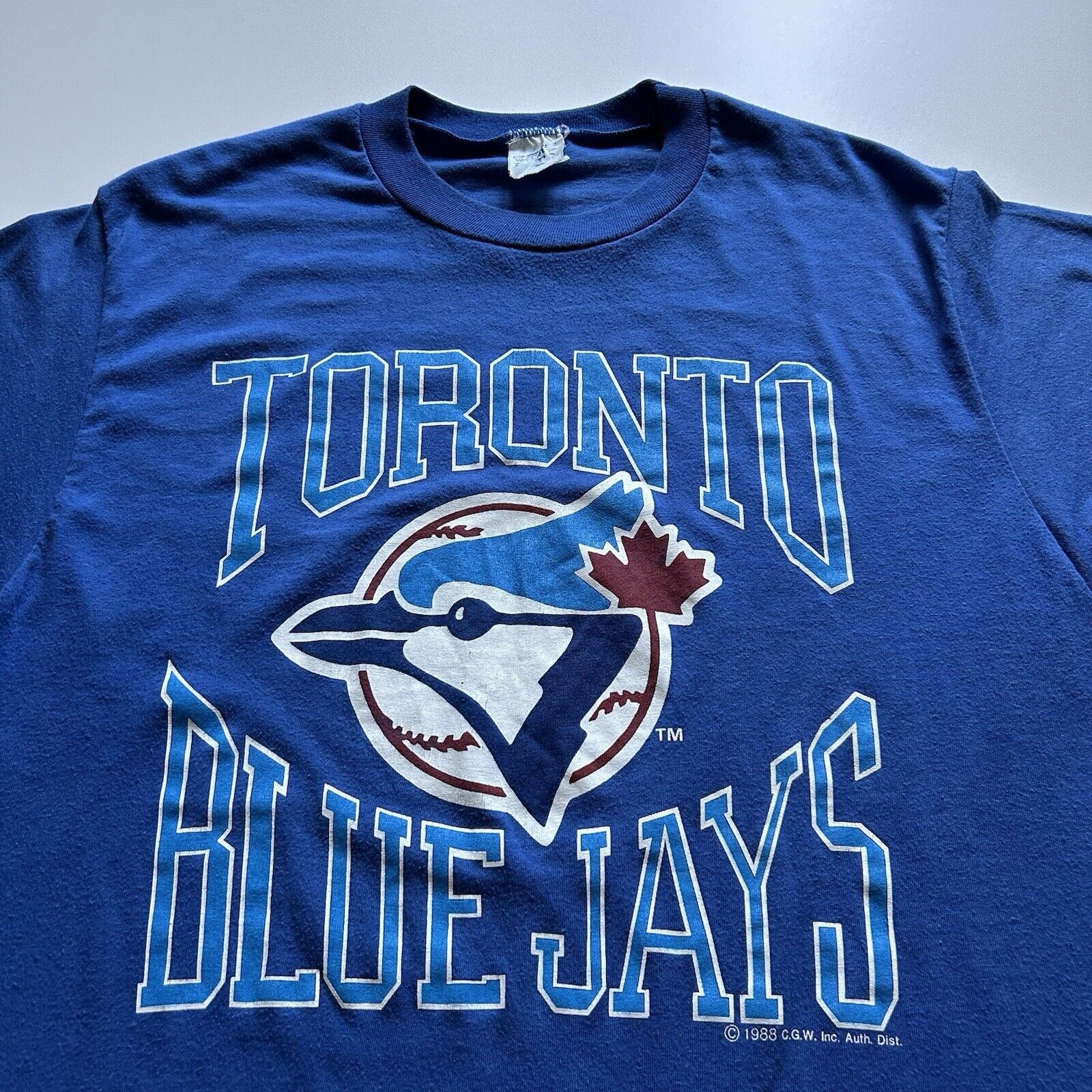 MLB Vintage 80s Toronto Blue Jays MLB T Shirt Medium 1988 Rare Size US M / EU 48-50 / 2 - 2 Thumbnail
