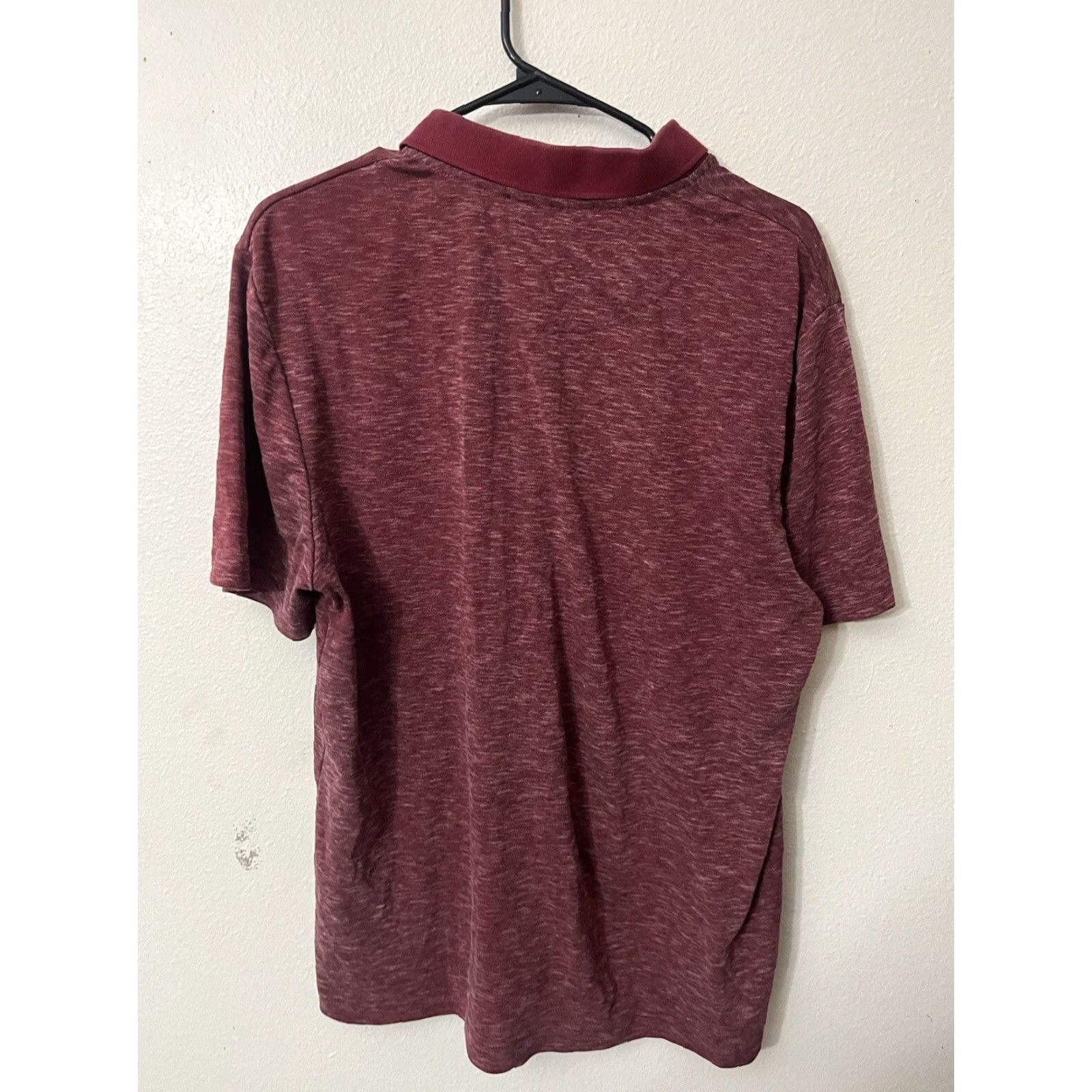 Beverly Hills Polo Club Beverly Hills Polo Club Polo Shirt Mens Size L Burgundy Short Sleeve Shirt Size US L / EU 52-54 / 3 - 3 Thumbnail