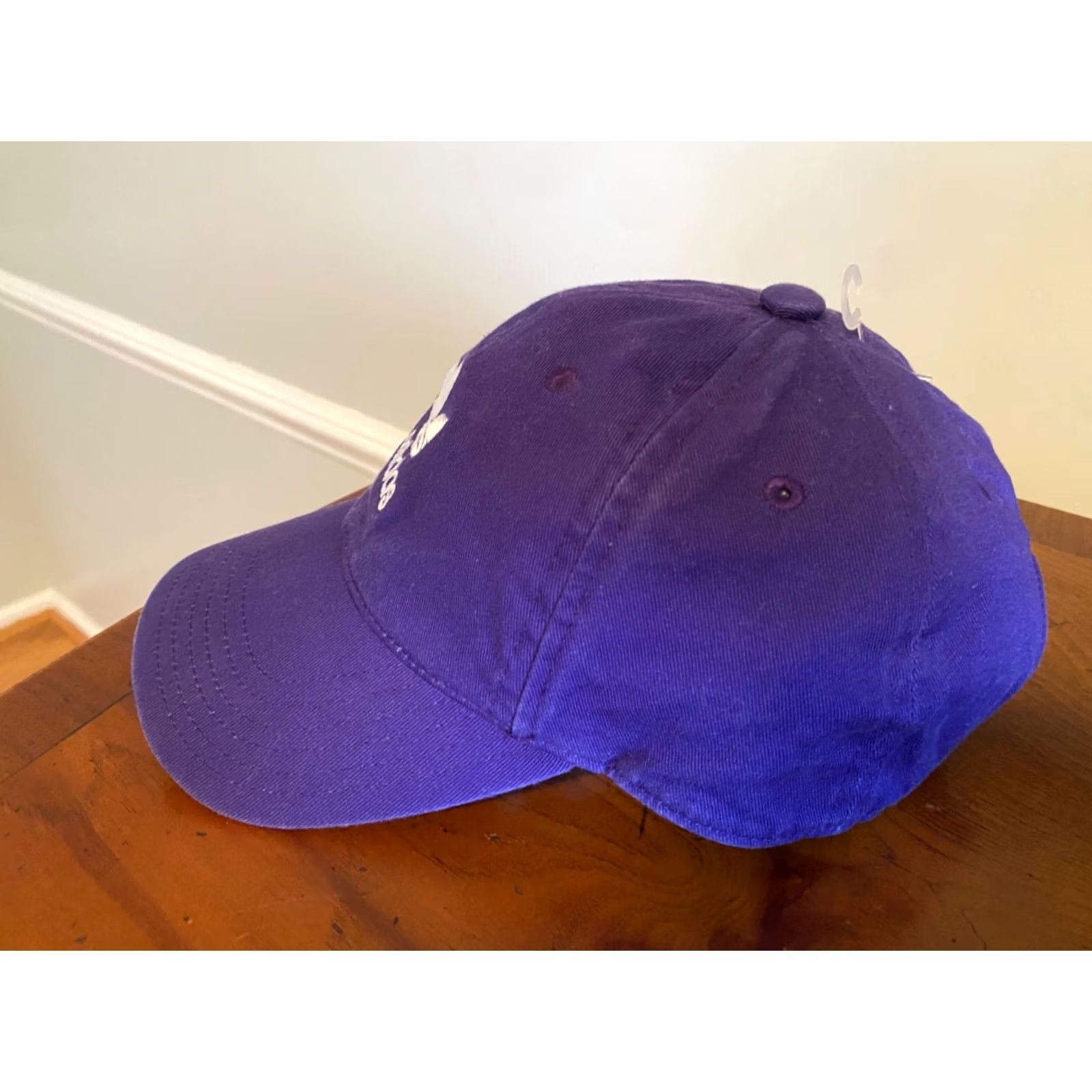 Adidas adidas Originals Relaxed StrapBack Trefoil Style Hat Adjustable Women Purple Cotton Baseball Cap Womens Size ONE SIZE - 2 Thumbnail