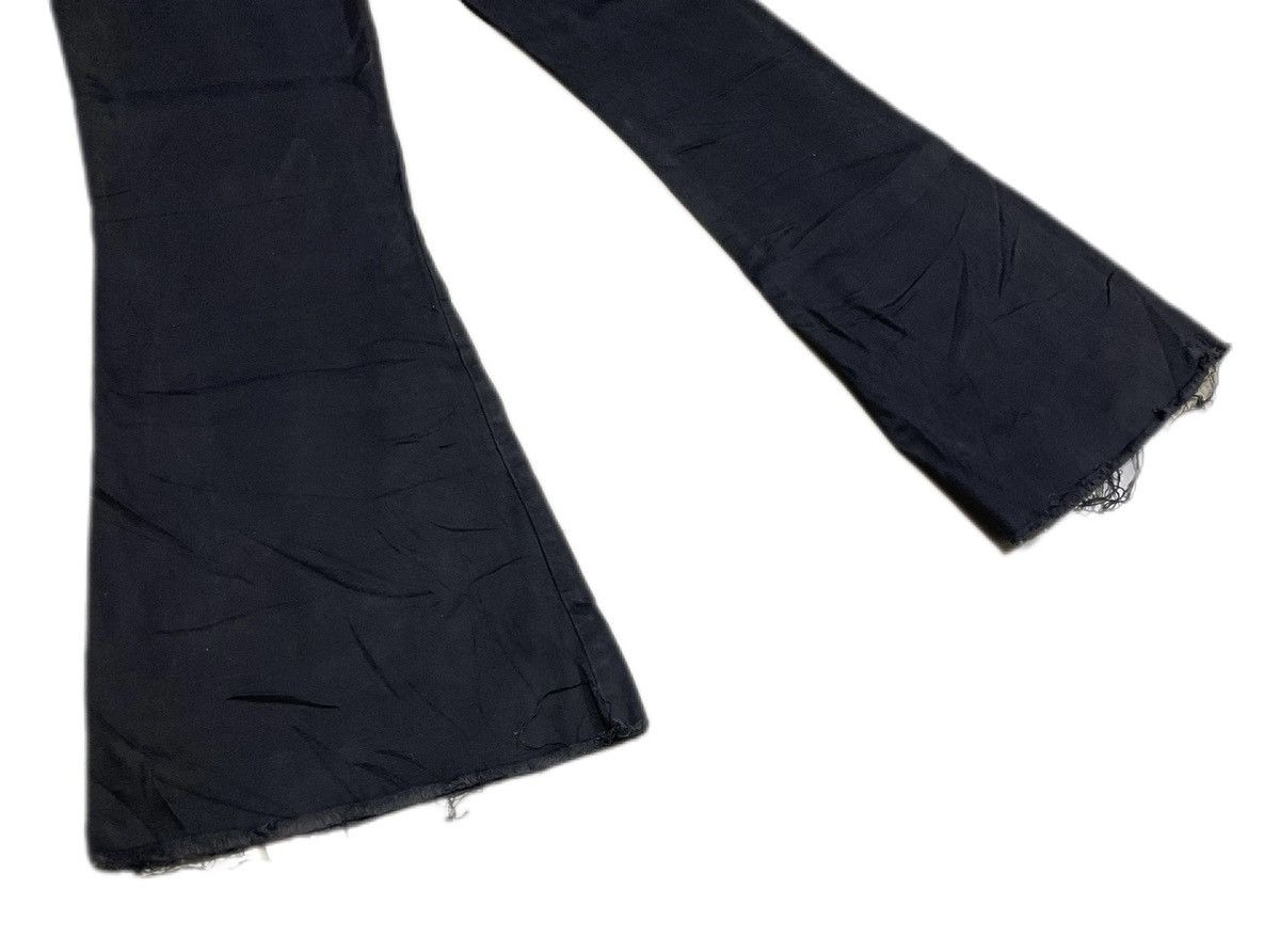 If Six Was Nine 🔥Sick Y2K Shaggie Super Flared Jeans Black Distressed Size US 26 / EU 42 - 7 Thumbnail