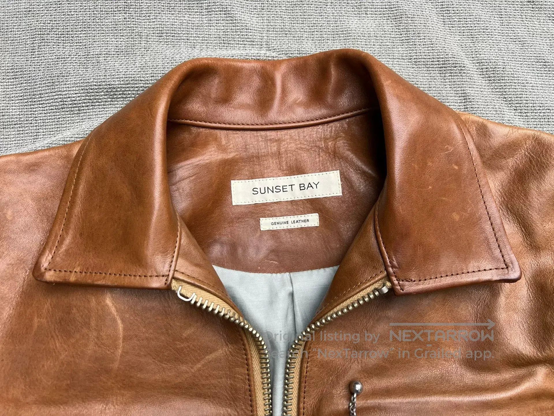 SUNSEA Sunset Bay Honey Leather Pocket Jacket. Size US M / EU 48-50 / 2 - 2 Thumbnail