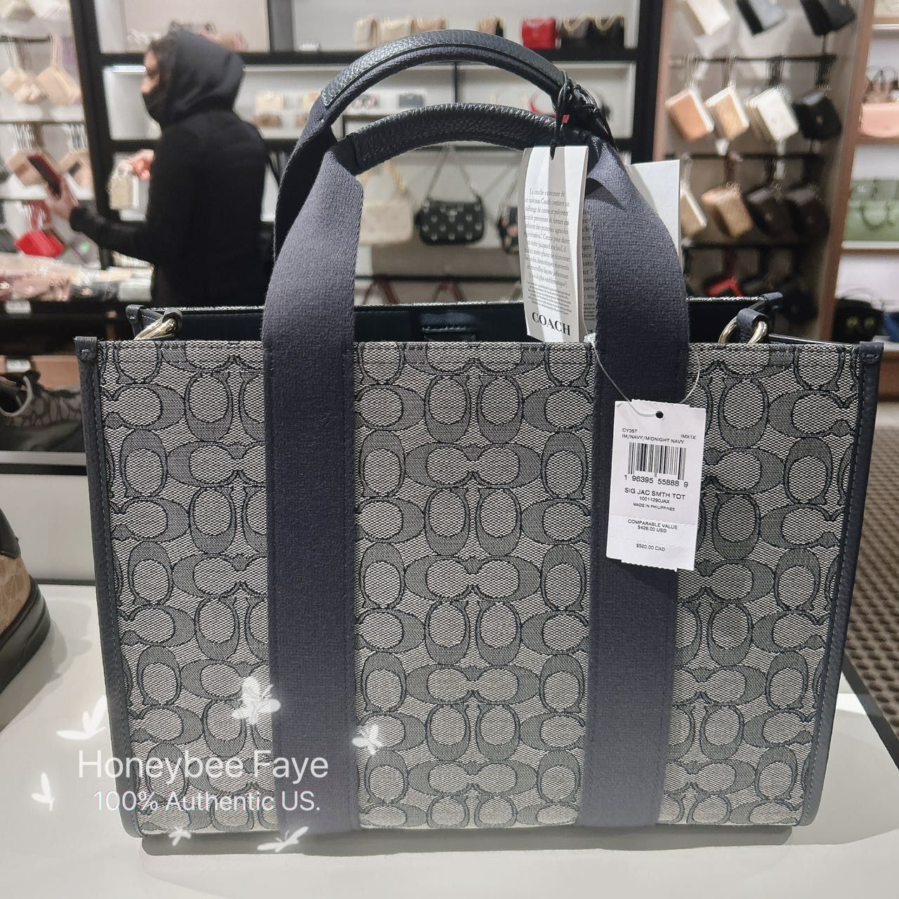 Coach Smith Tote Bag In Signature Jacquard CY367 Size ONE SIZE - 4 Thumbnail
