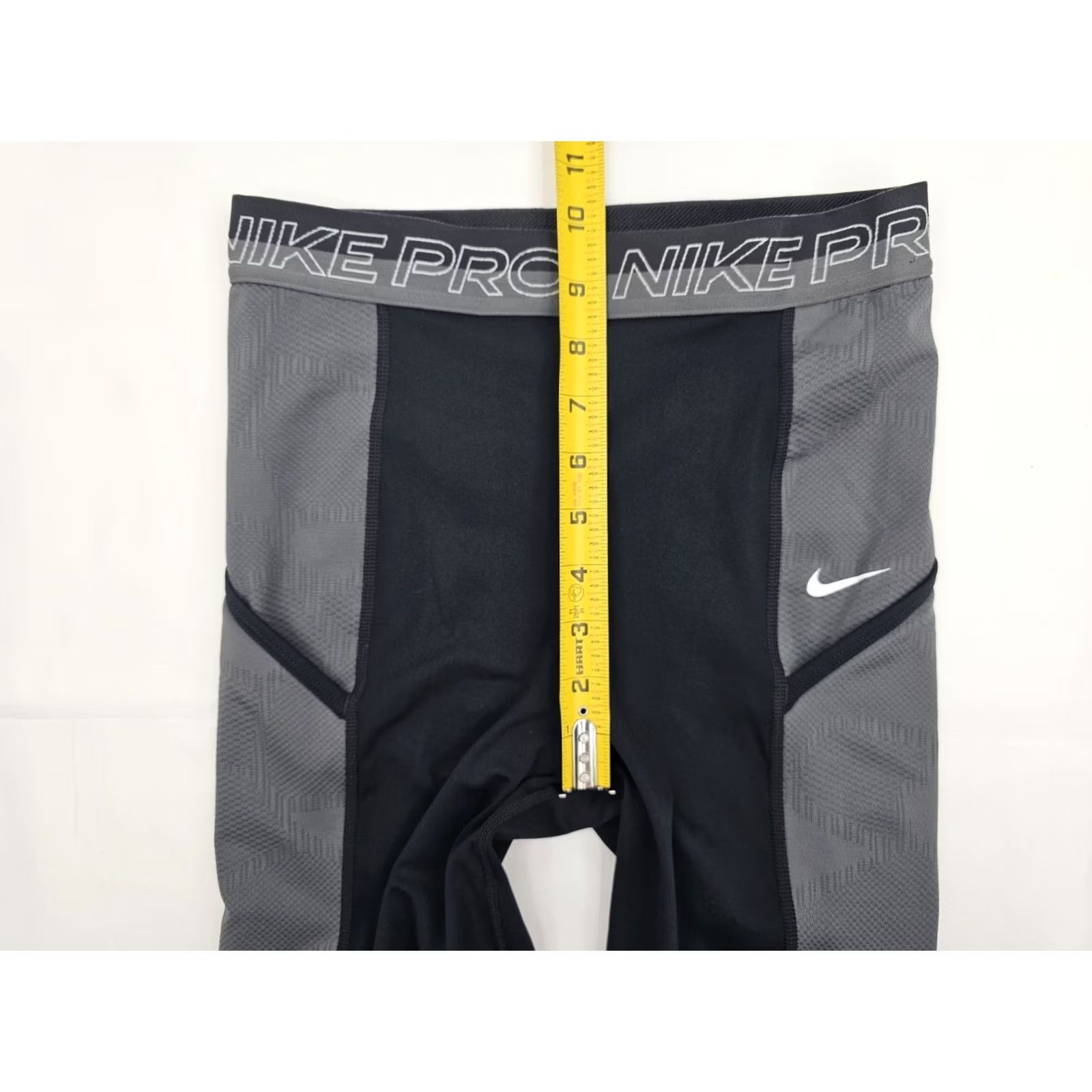 Nike Nike Pro Black Leggings Womens S 24 Inseam Elastic Waist Compression Stretch Run Gym Training EUC Size 28" / US 6 / IT 42 - 4 Thumbnail