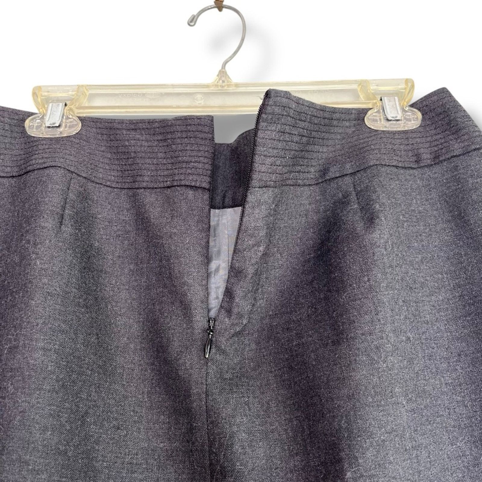 J.Crew J.Crew charcoal gray wool blend A-line mini skirt women's 10 Size 32" / US 10 / IT 46 - 3 Thumbnail