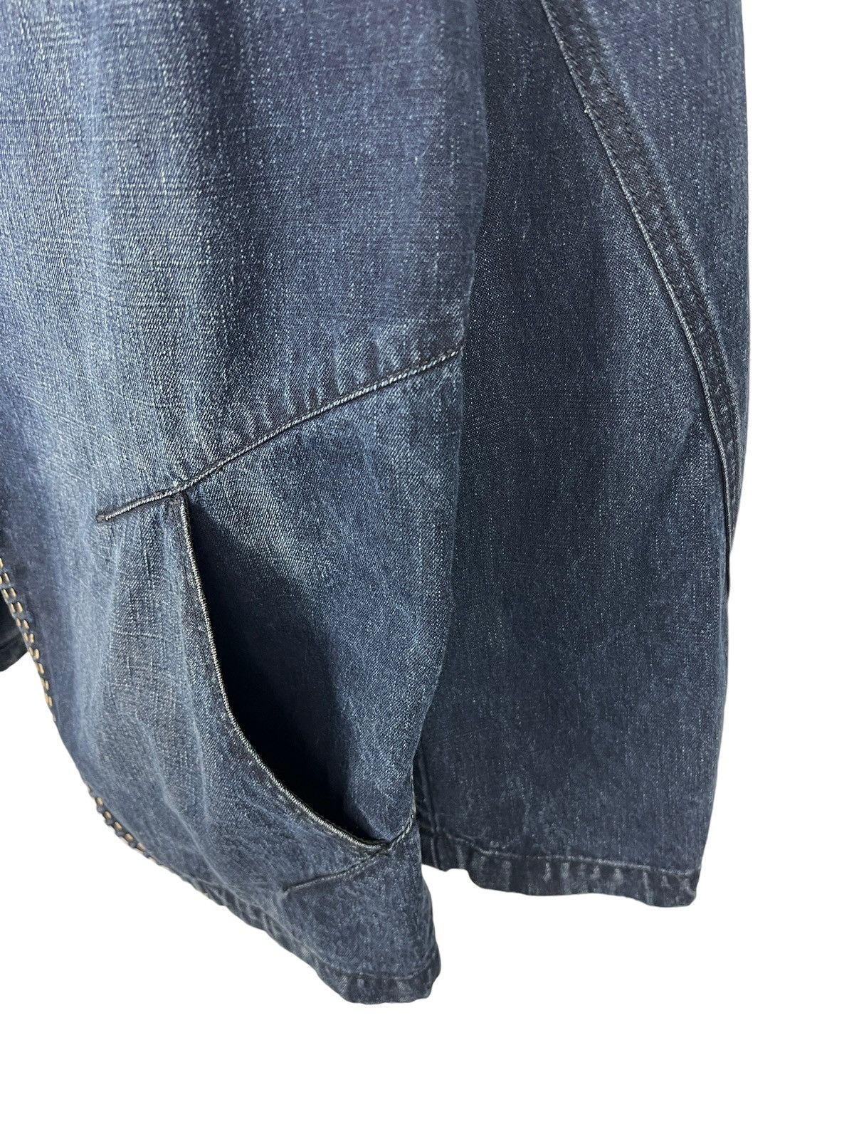 Marithe + Francois Girbaud Vintage Marithe Francois Girbaud Denim Blazer Jacket Size US L / EU 52-54 / 3 - 7 Thumbnail